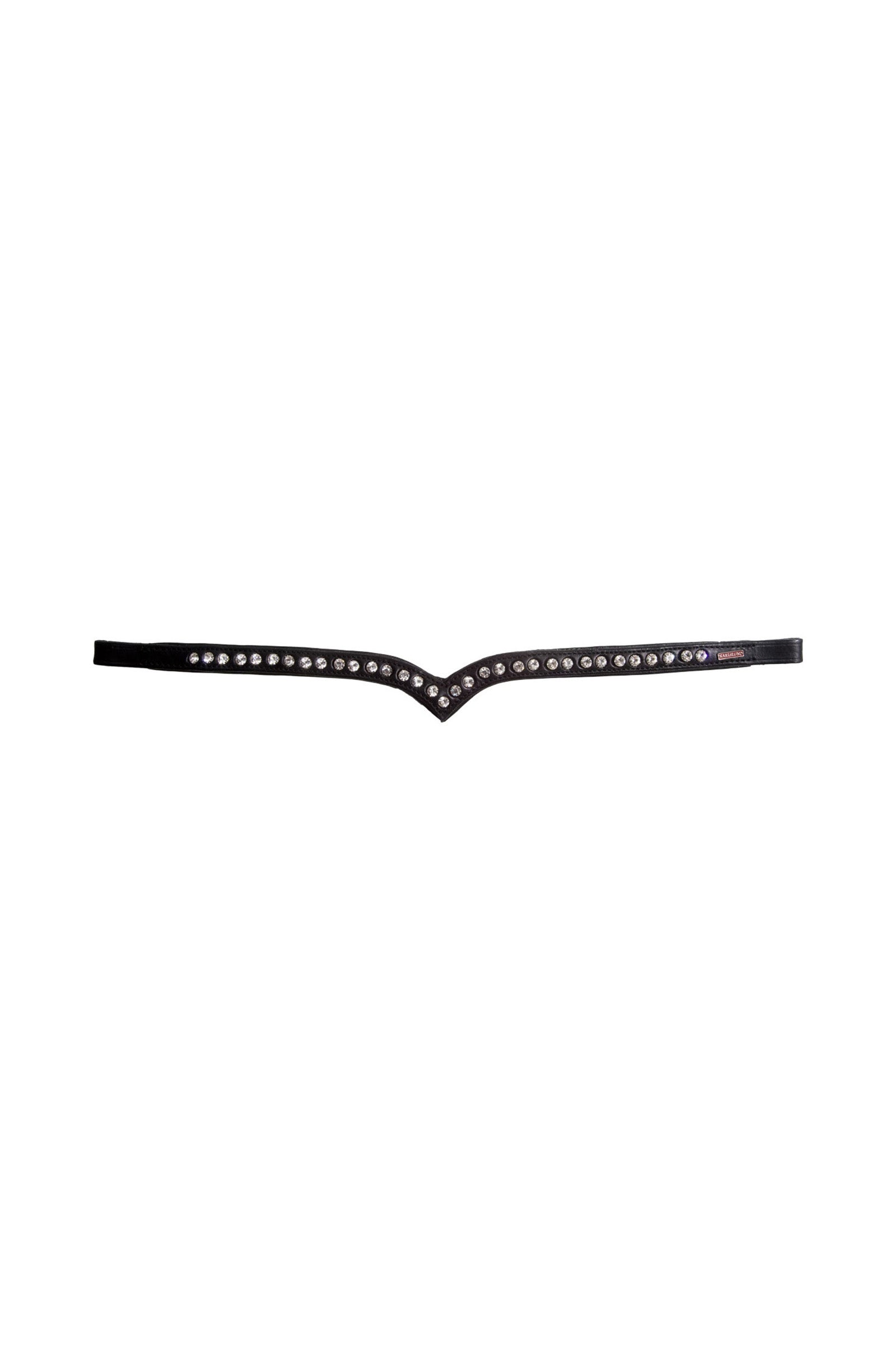 Karlslund Frontal 1 rangée de strass Briderie et enrênements