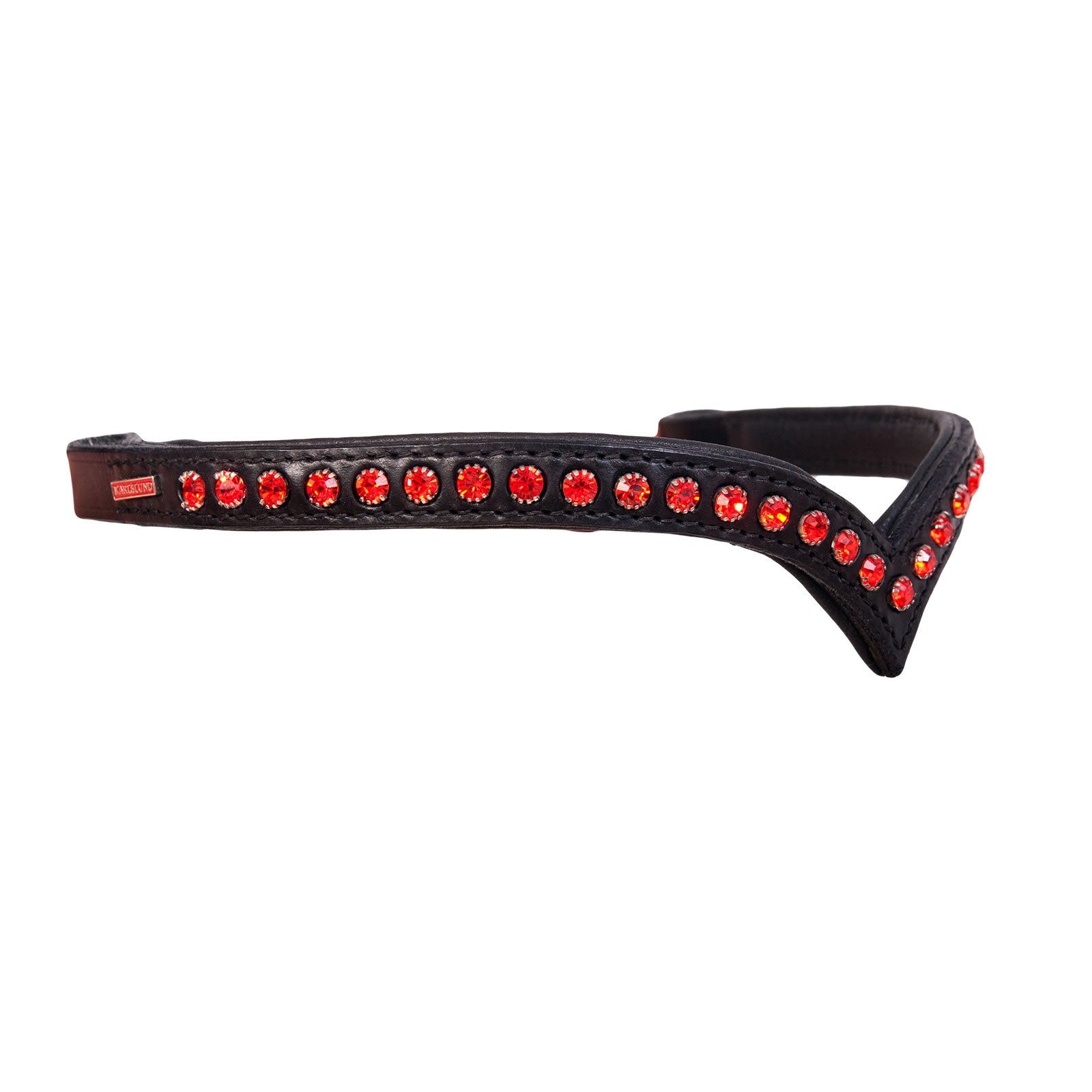 Karlslund Frontal 1 rangée de strass Briderie et enrênements