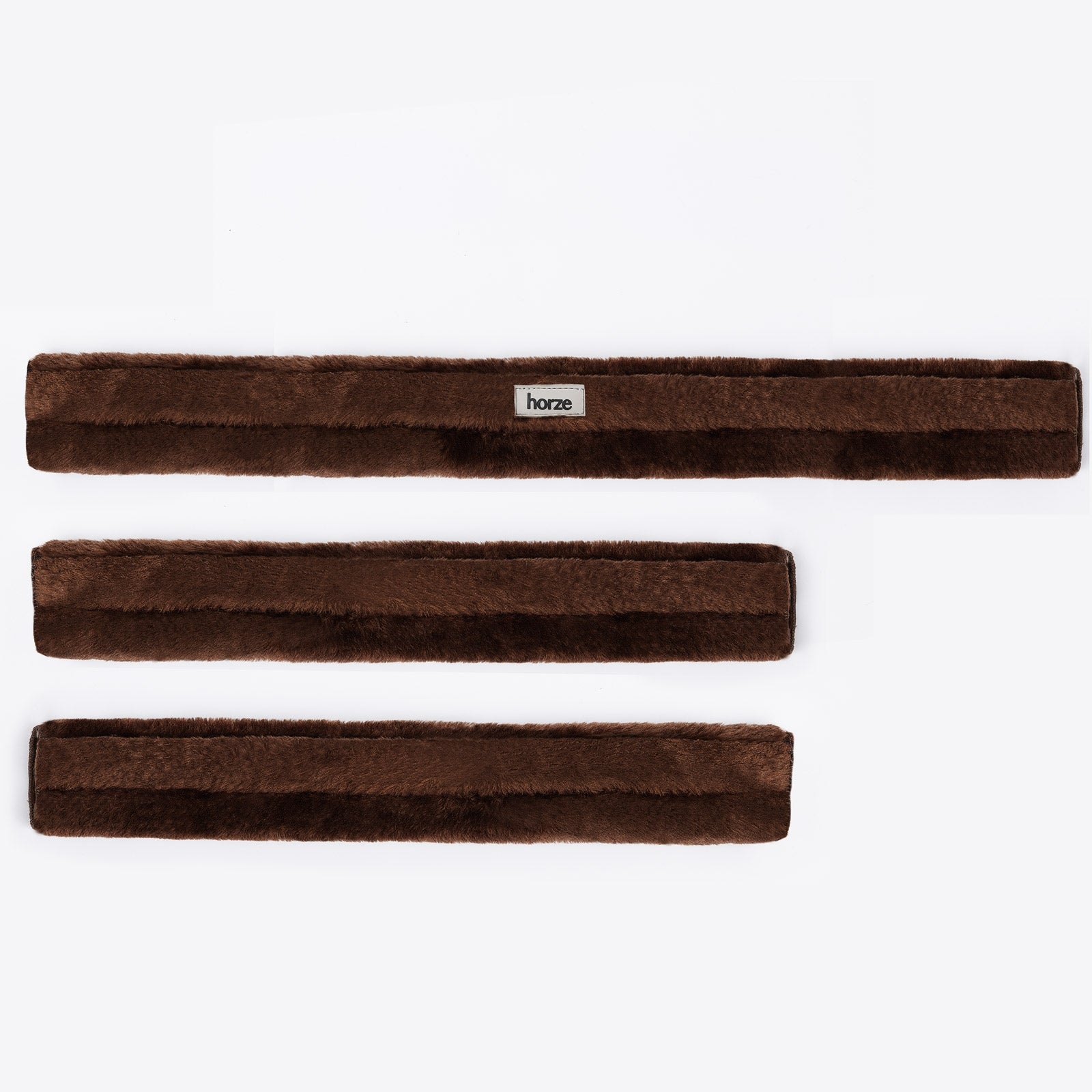 Horze Ensemble de fourreaux de protection pour collier de chasse en fausse fourrure Narvik (3 pièces) Briderie et enrênements