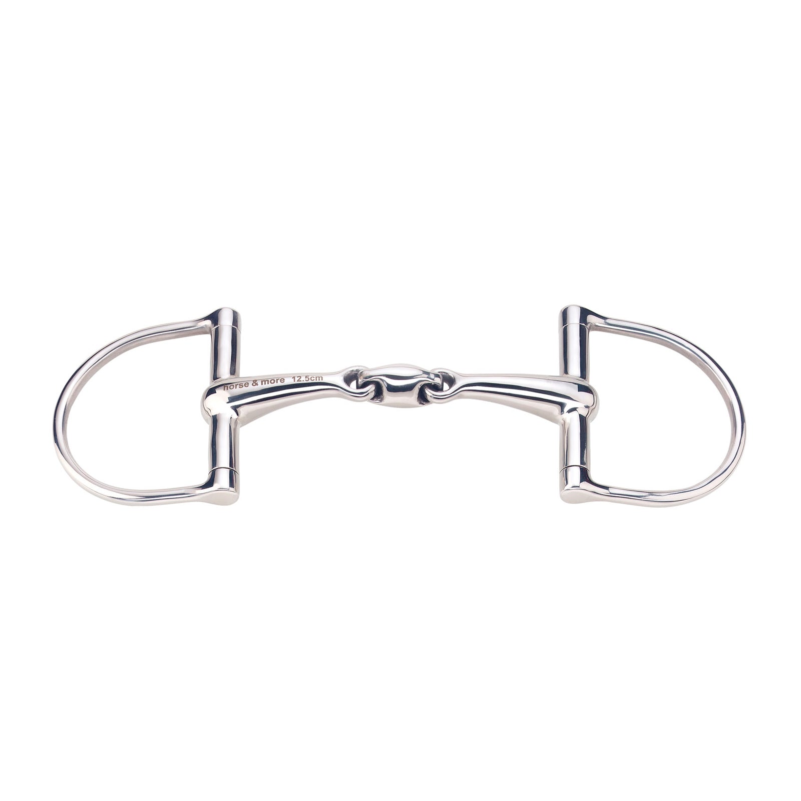 Sprenger mors à anneaux en D Max-Control en acier inoxydable, double brisure Mors