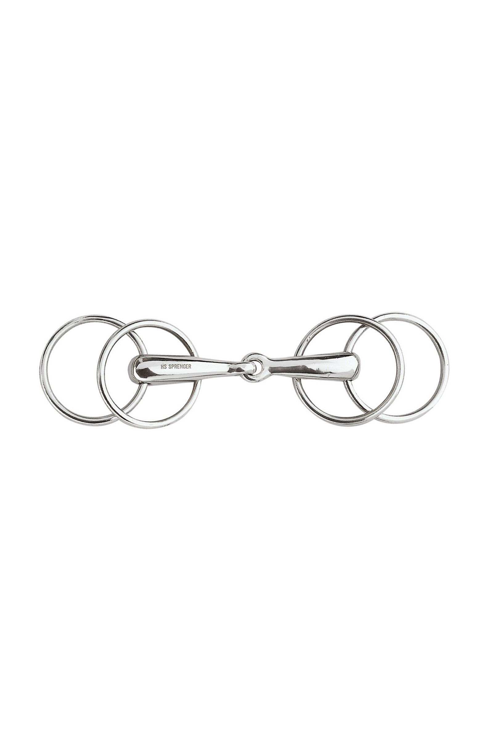 Sprenger Loose Ring snaffle with 4 rings, Stainless steel Mors