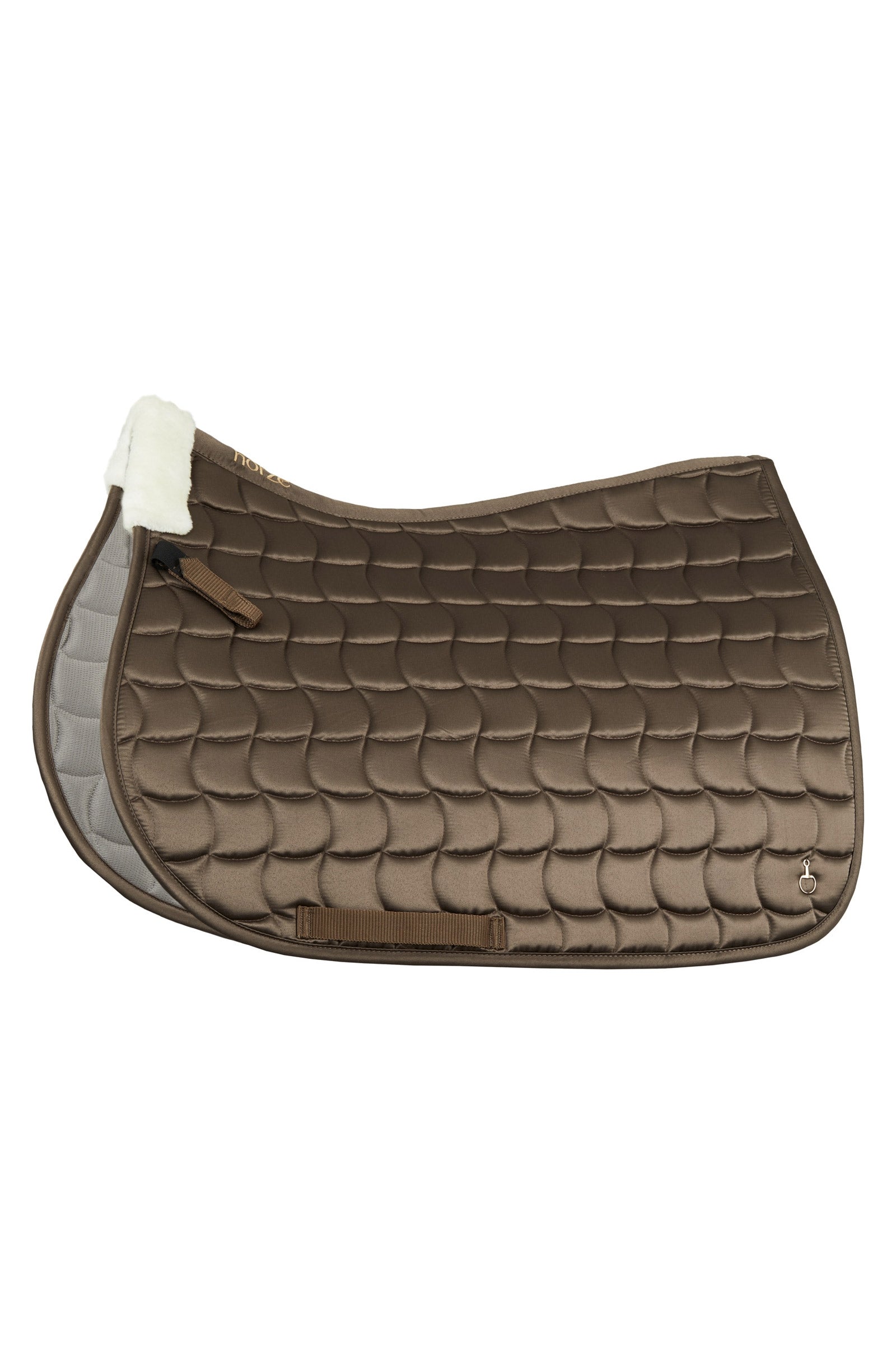 Horze Tapis de selle mixte Houston avec fausse fourrure Tapis de selle
