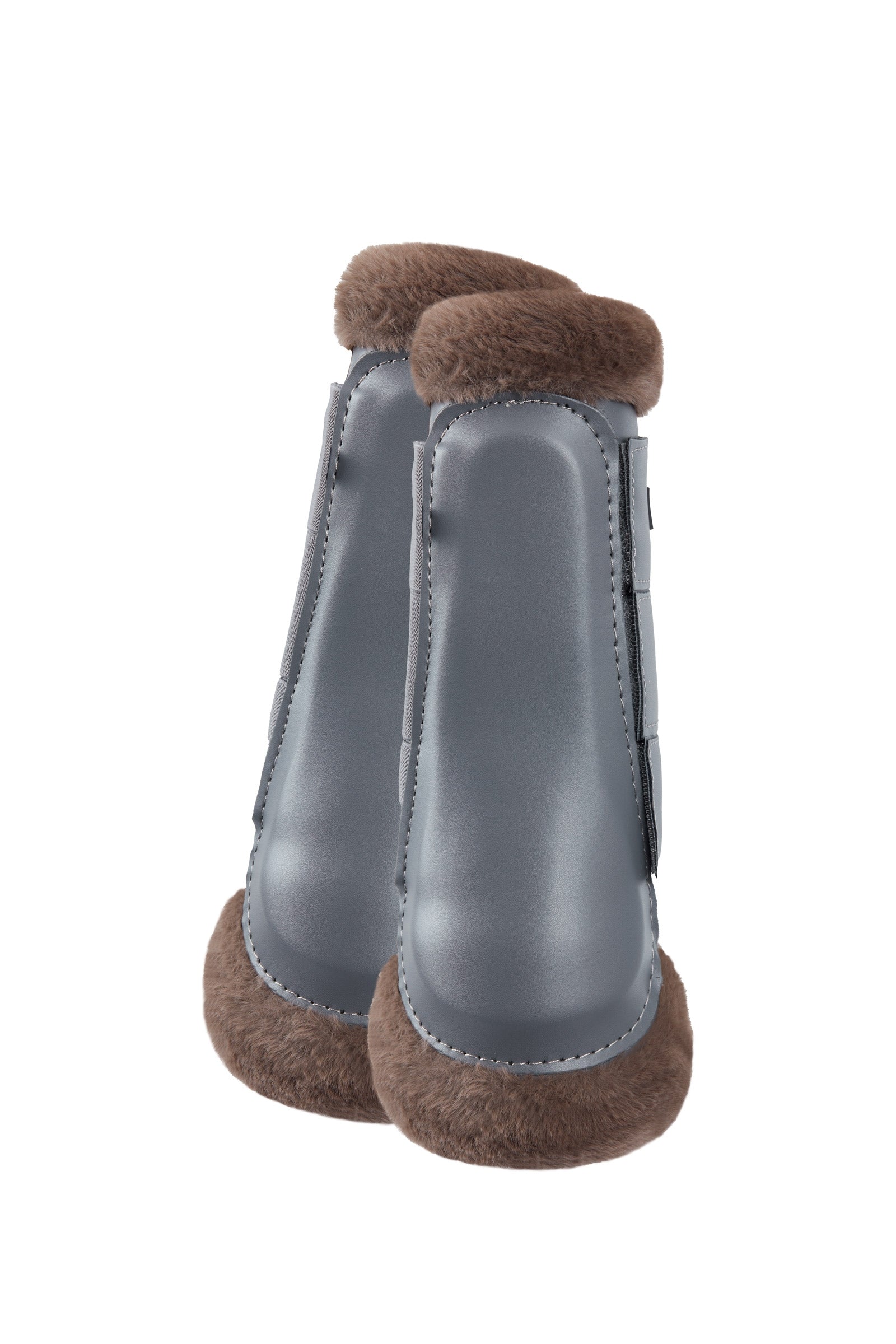Horze Guêtres de protection fermées protège-tendons avec doublure fausse fourrure Houston Leg Protection & Hoof Protection for Horses