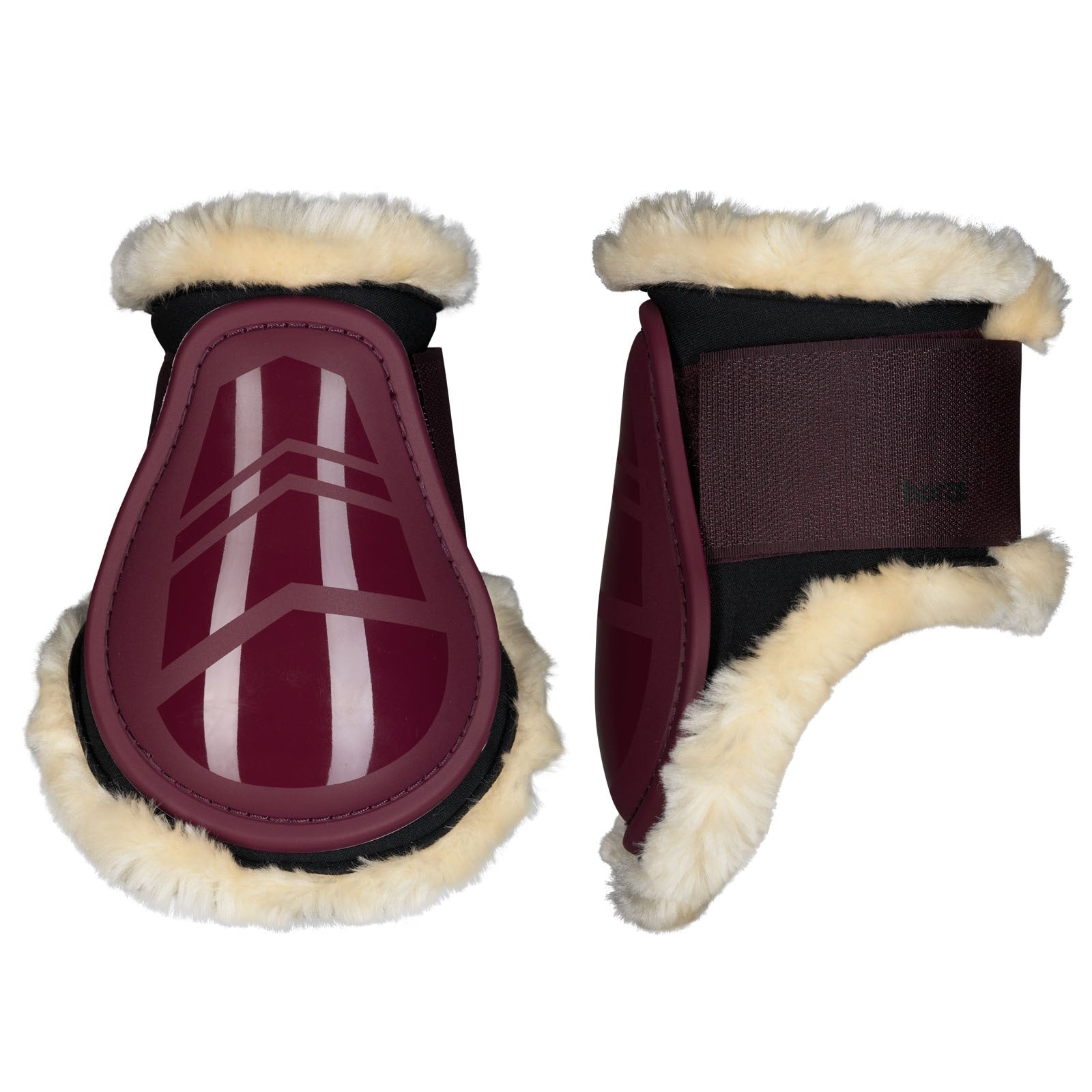Horze Guêtres de protection protège-boulets Windsor avec doublure fausse fourrure Leg Protection & Hoof Protection for Horses