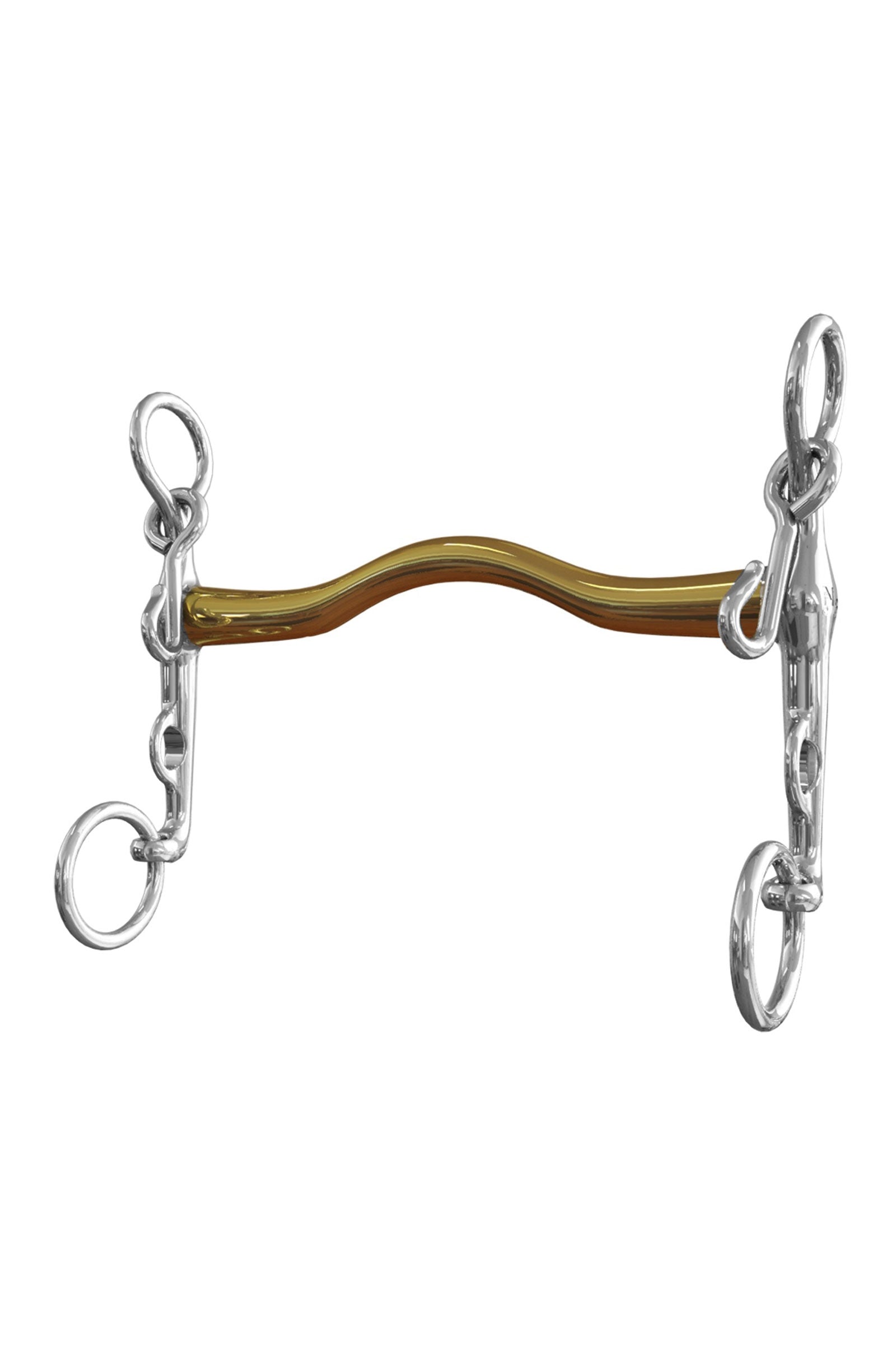 Neue Schule Bits Mors de bride NS bits Slimma, type L'Hotte à léger passage de langue, épaisseur 14 mm, branche inférieure 7 cm Mors