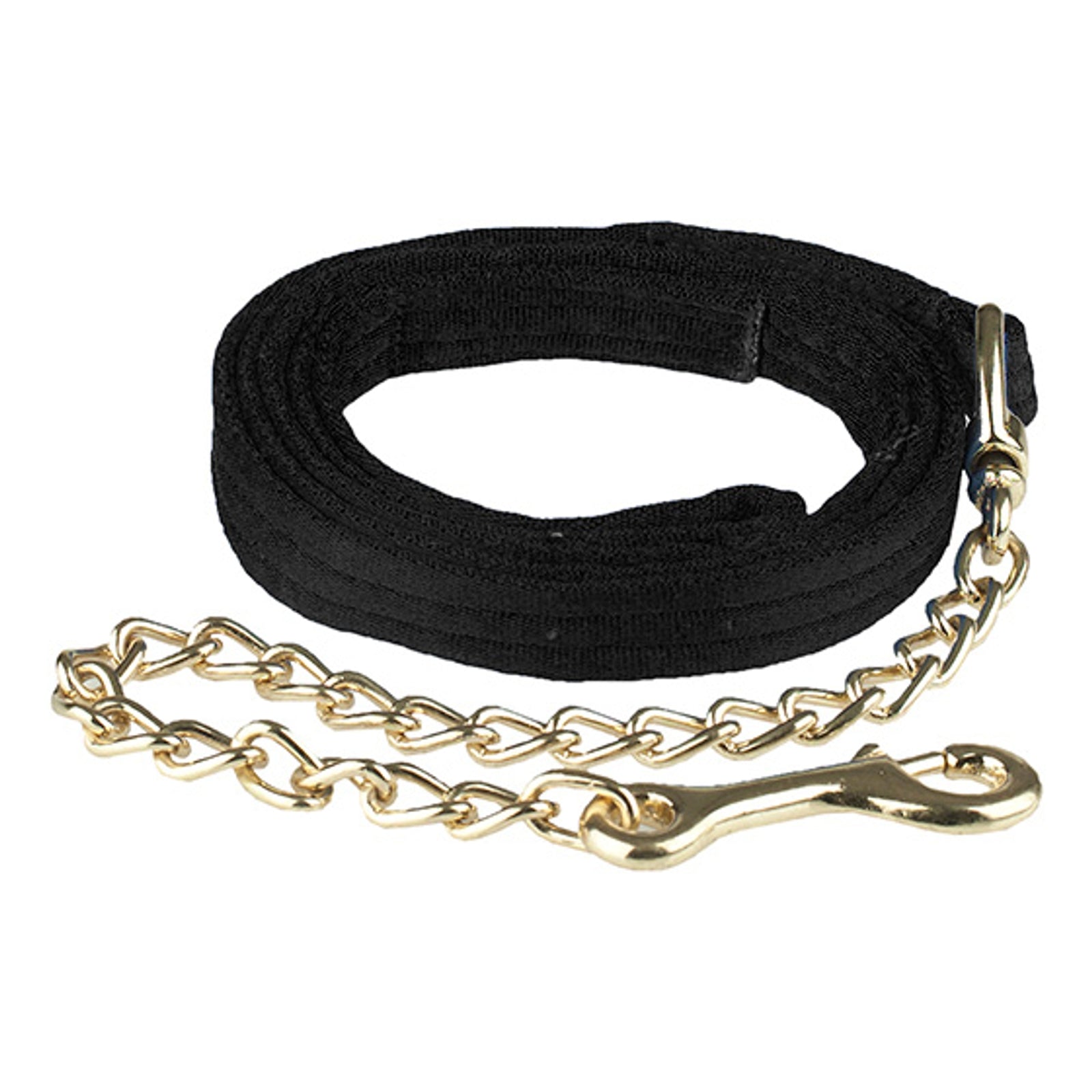 Finntack Longe en textile doublé Pro avec chaîne simple Licols & longes