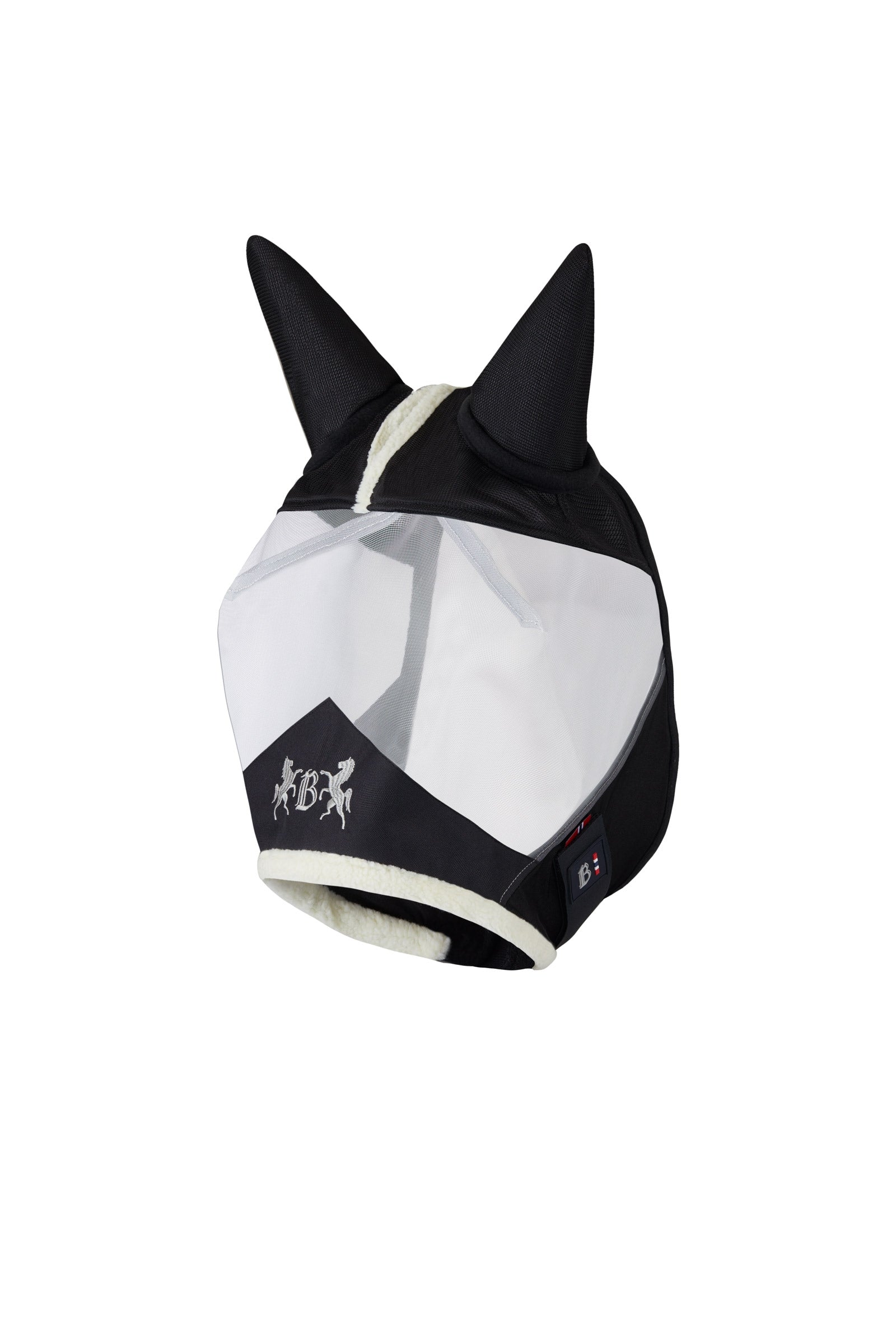 B Vertigo Masque anti-mouches Delux avec fausse fourrure Anti-mouches cheval