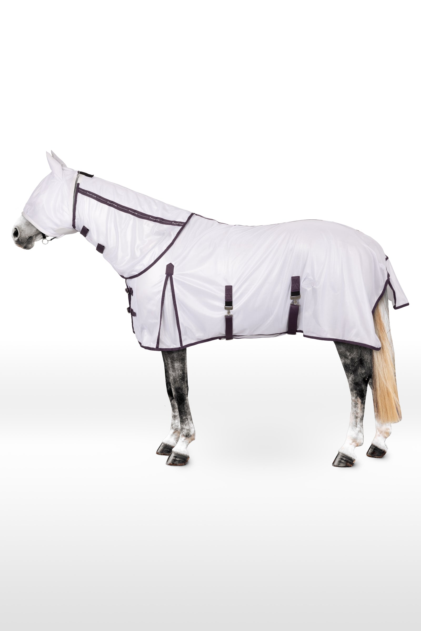 Horze La Paz Ensemble anti-mouches avec couverture, couvre-encolure amovible et masque Couvertures cheval