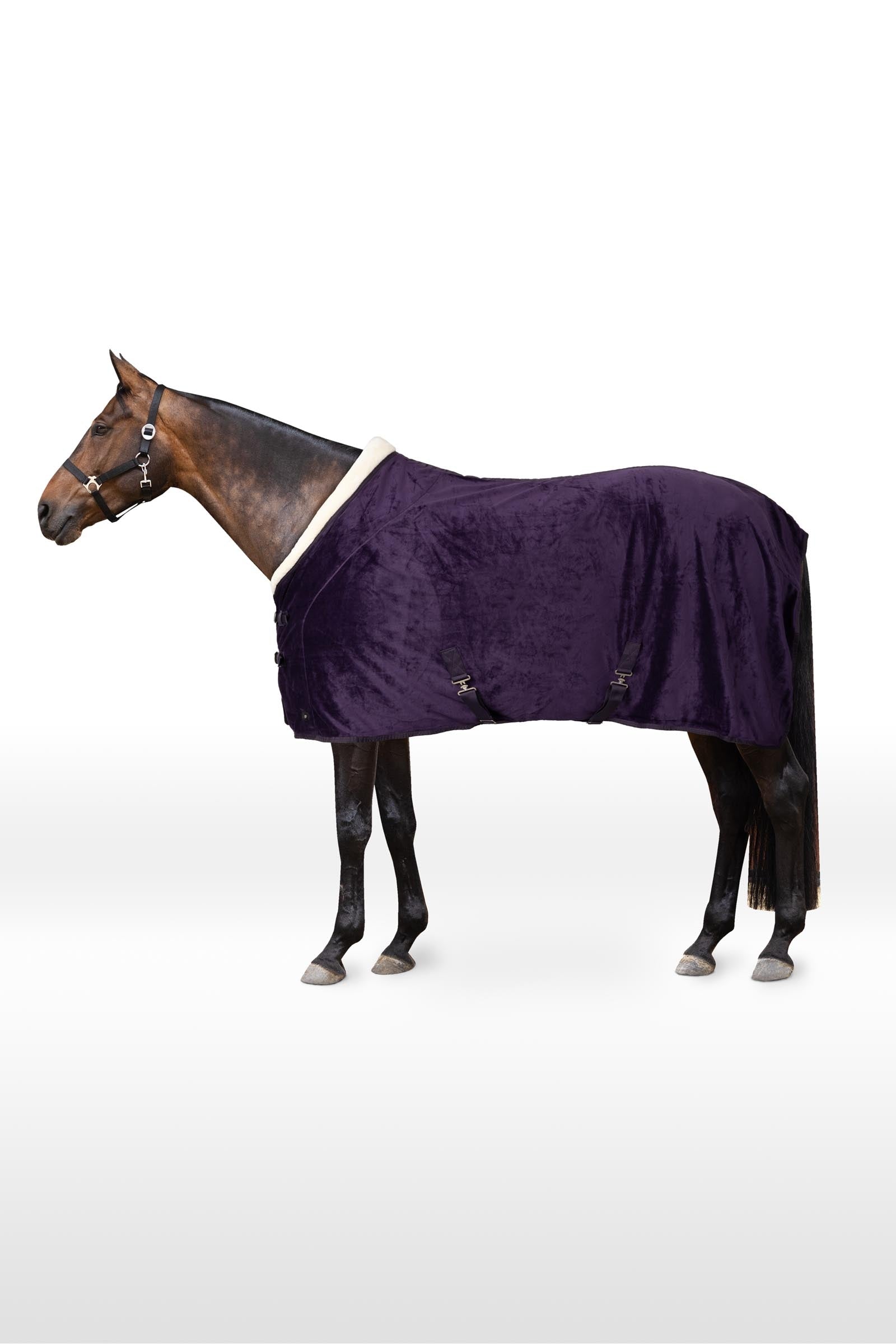 Horze Couverture polaire Lincoln avec tour d'encolure en fourrure Couvertures cheval
