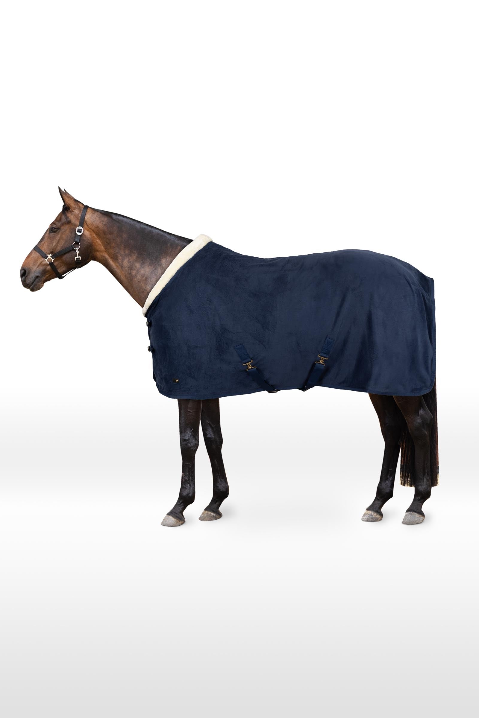 Horze Couverture polaire Lincoln avec tour d'encolure en fourrure Couvertures cheval