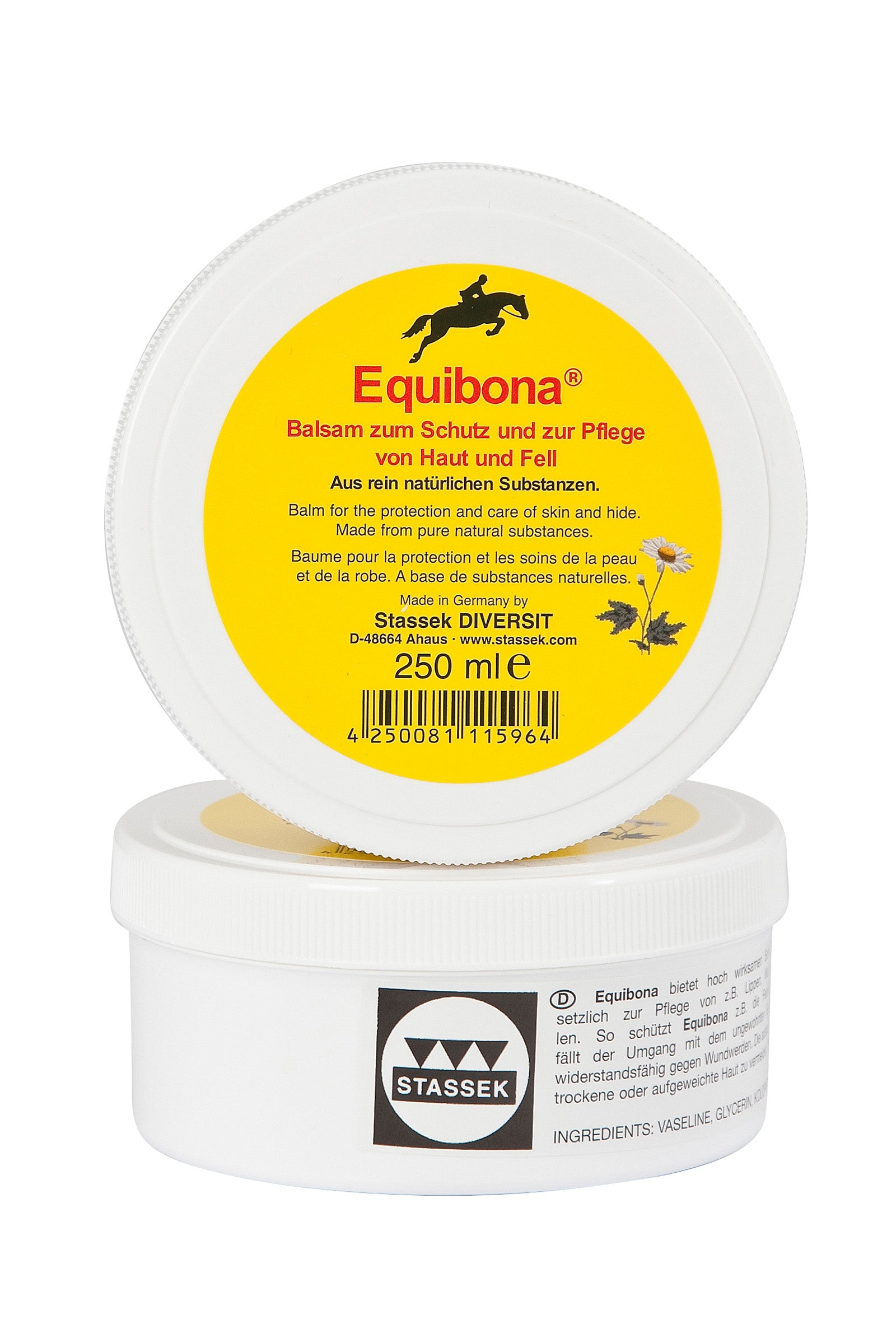 Stassek Baume de protection naturel Equibona pour la peau, 250 ml Soins