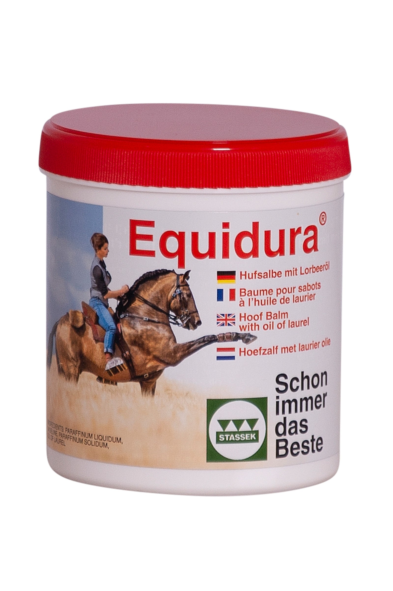 Stassek Pommade à sabots Equidura avec huile de laurier, 500 ml Soins