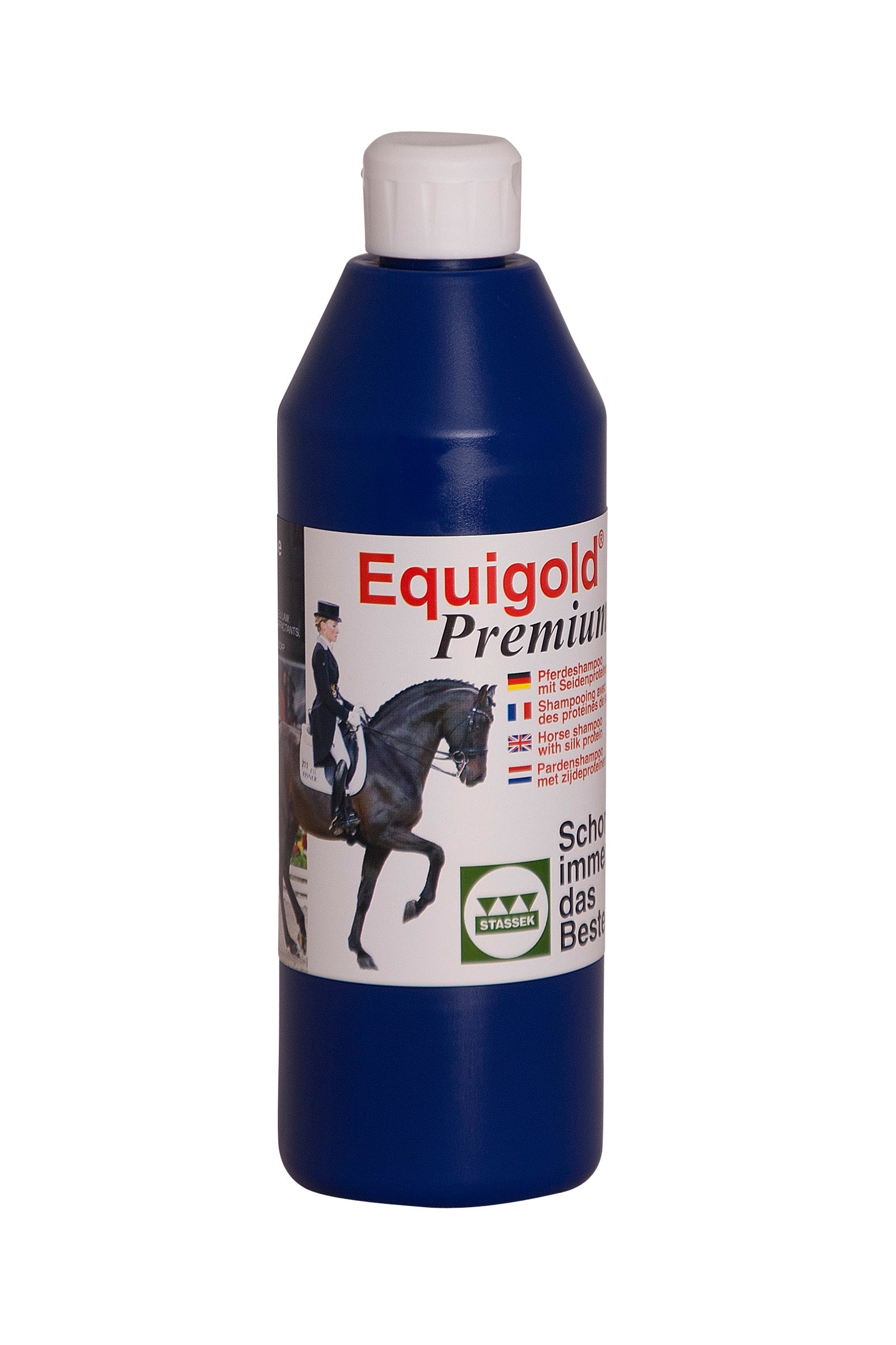 Stassek Shampoing Equigold avec protéines de soie, 500 ml Soins
