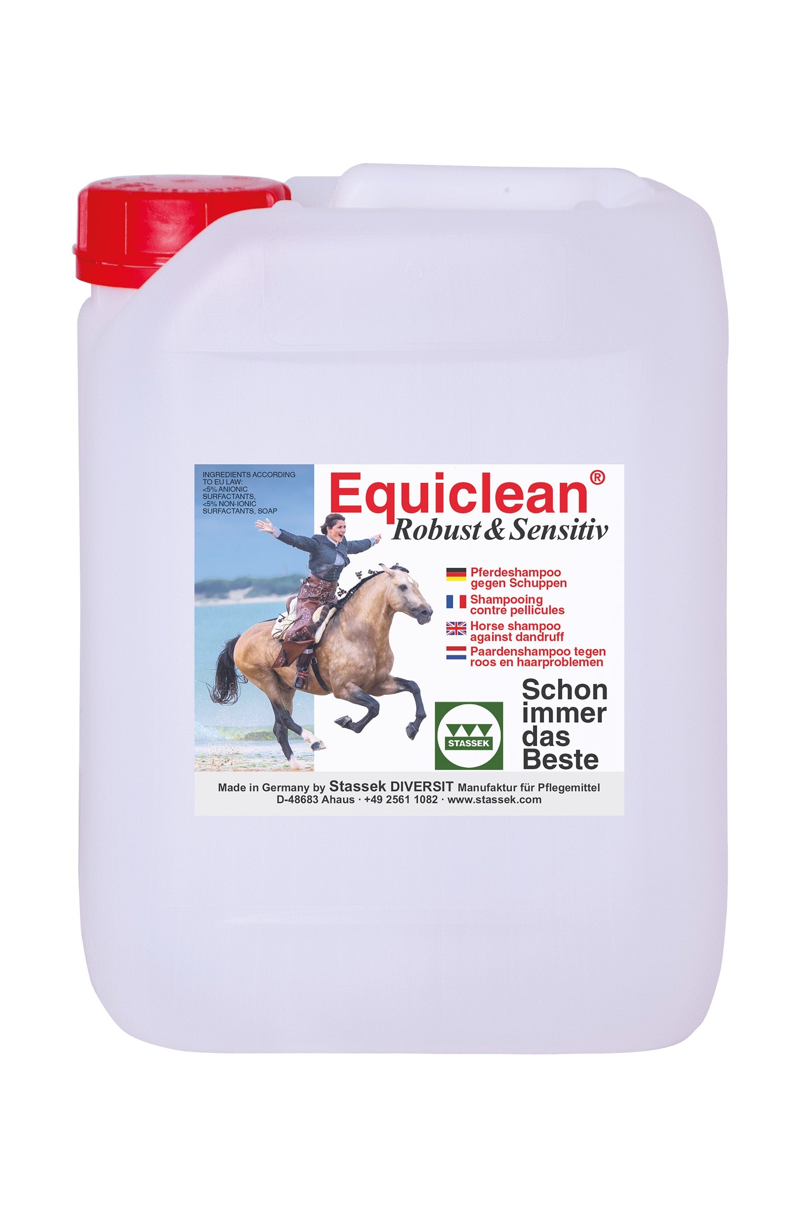 Stassek Shampoing spécial Equiclean Robuste Outdoor, 5 litres Soins