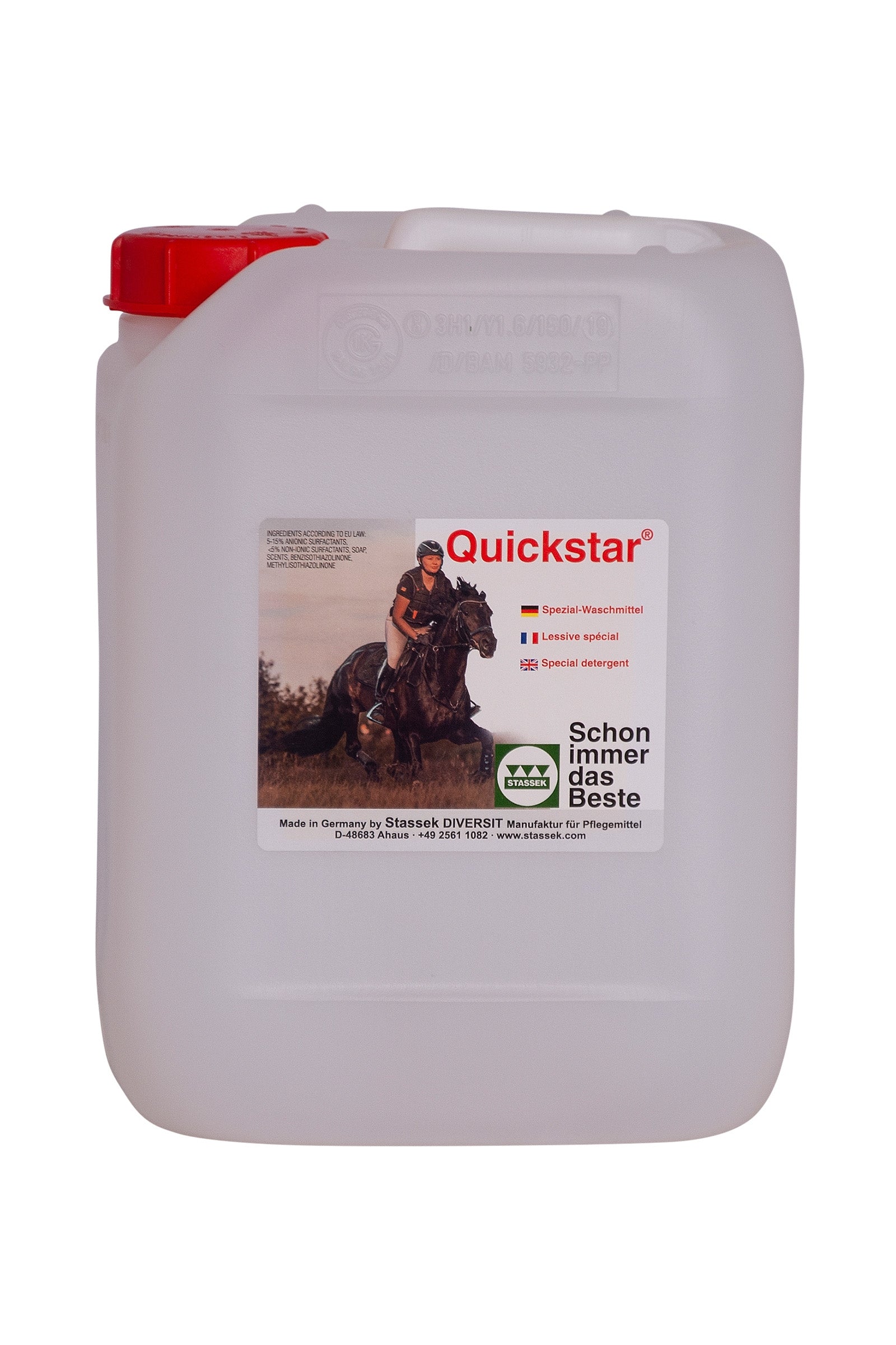 Stassek Lessive spéciale Quickstar pour cuir et laine, 2 litres Soins
