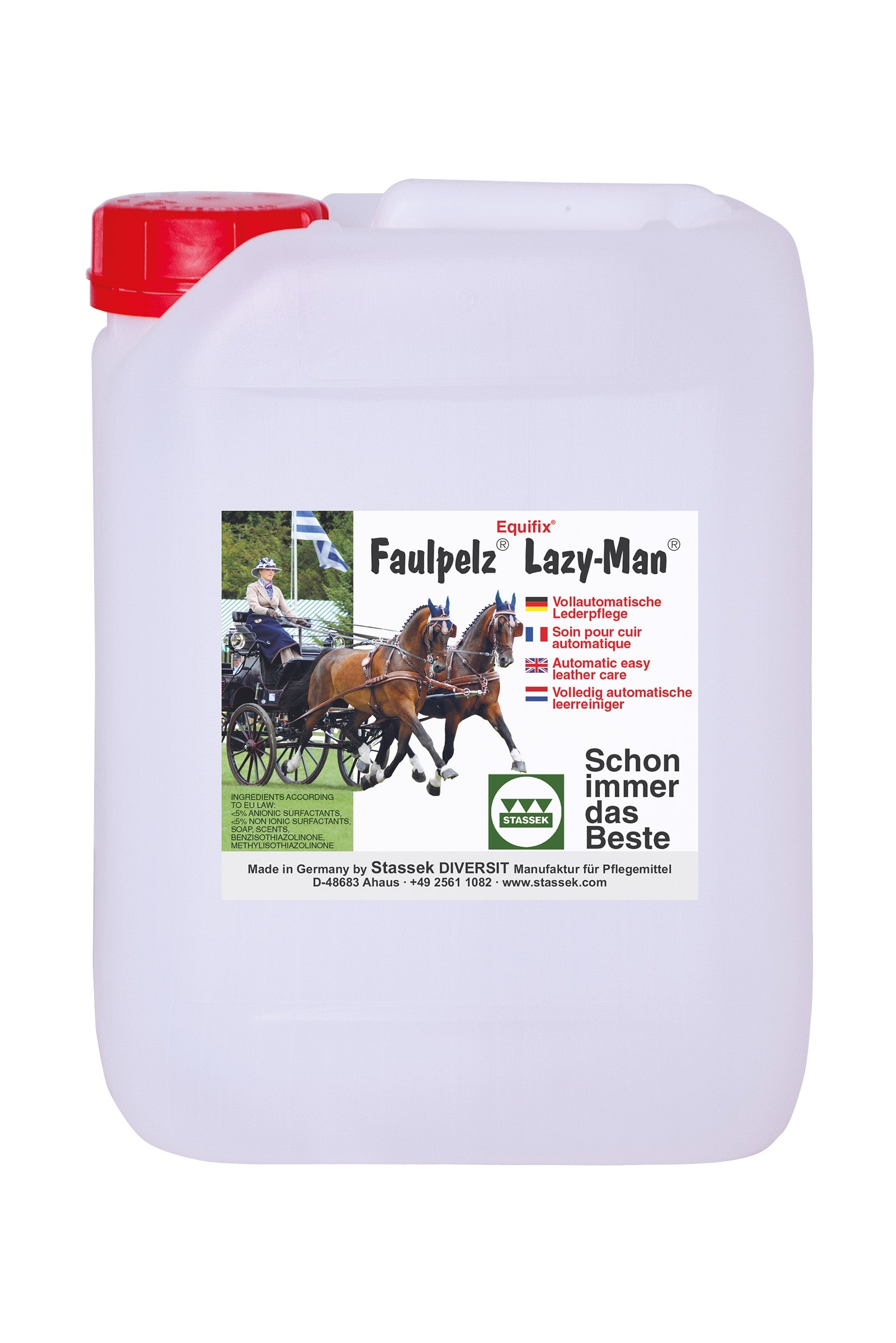 Stassek Produit d'entretien du cuir Faulpelz Lazy-Man Equifix, 2 litres Soins