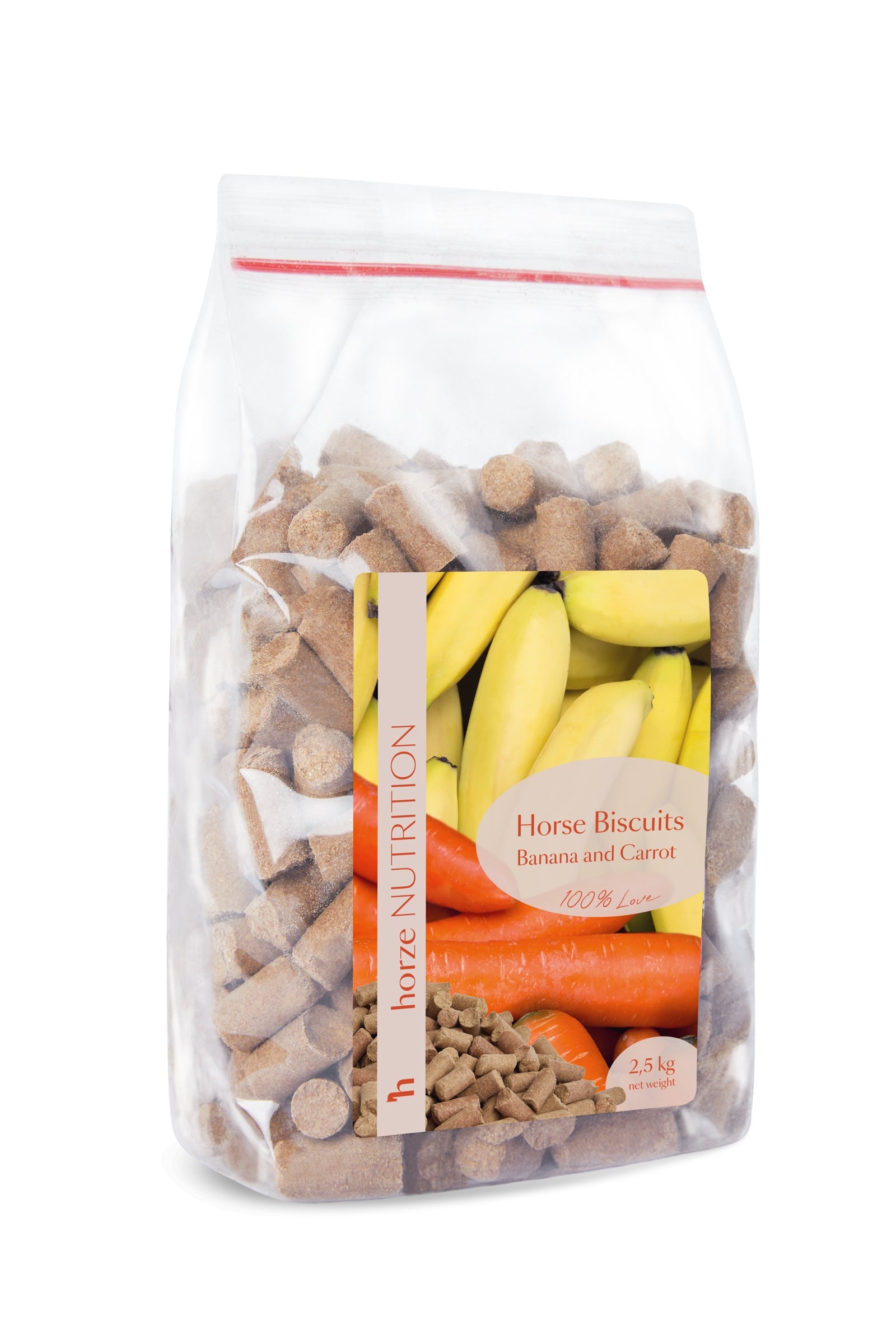 Horze Biscuits Banana & Carrot, Treats 2,5kg Horse Feed & Nutrition