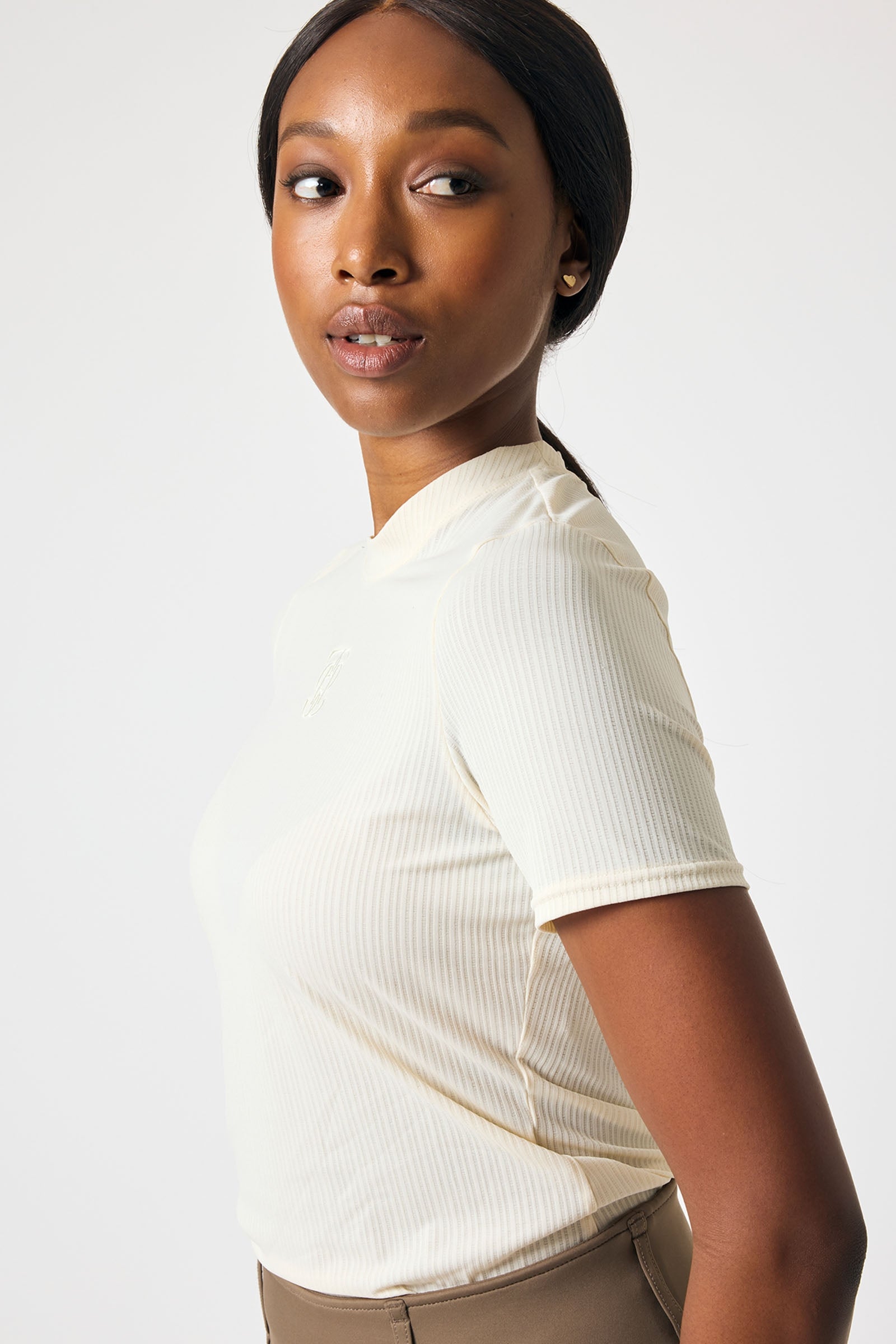 PS of Sweden Courtney S/S Haut en Mesh Rayé Vêtements d'équitation femme