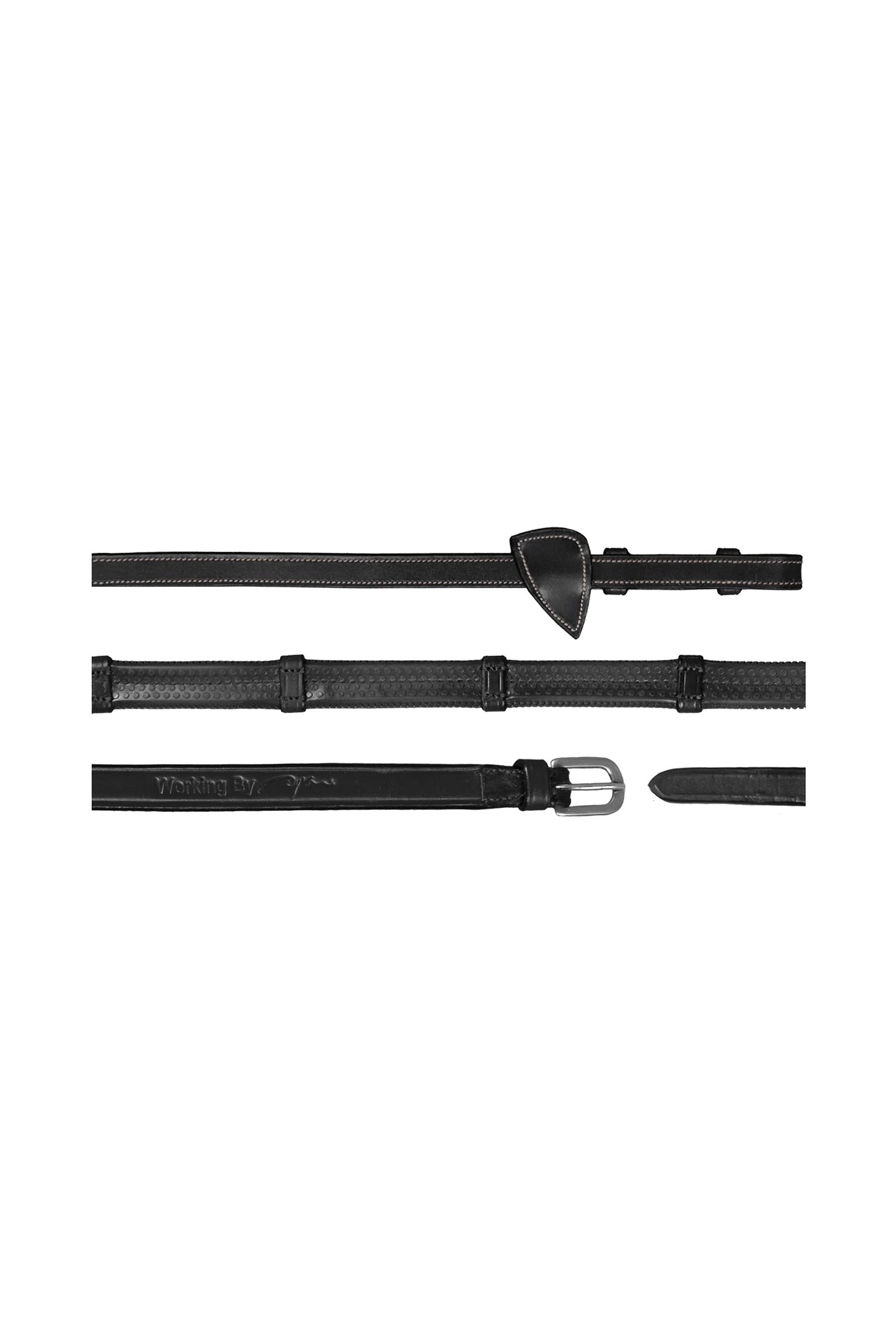Dy'on Working rênes en caoutchouc (13 mm) avec 7 butées en cuir Briderie et enrênements
