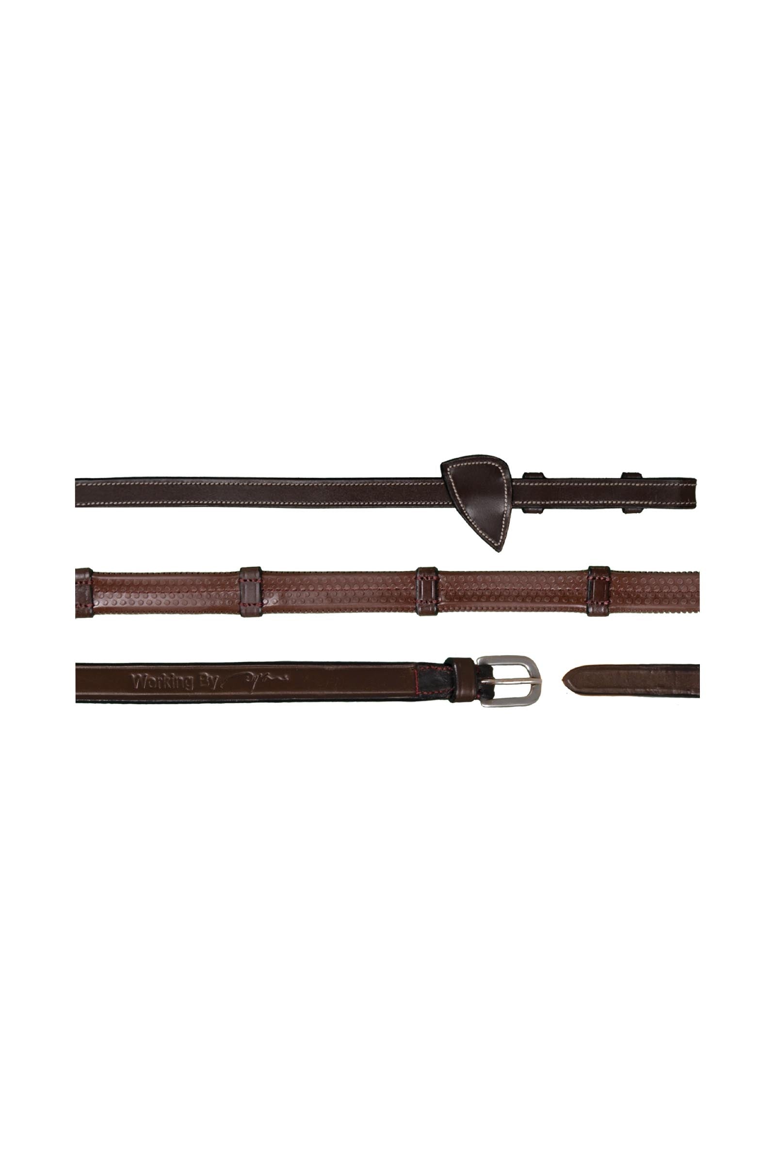 Dy'on Working rênes en caoutchouc (13 mm) avec 7 butées en cuir Briderie et enrênements