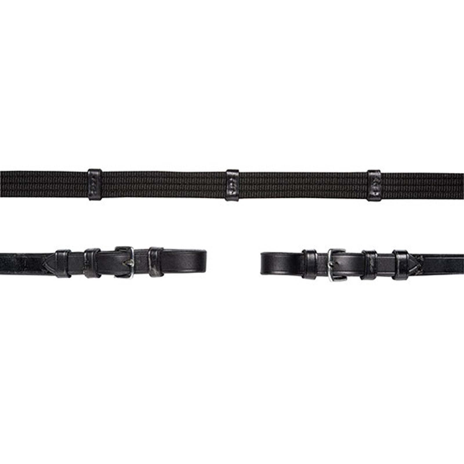 Schockemöhle Sports Rênes sangle Schockermöhle Sports avec boucles, 5 arrêtoirs et arrêtoir de martingale Briderie et enrênements