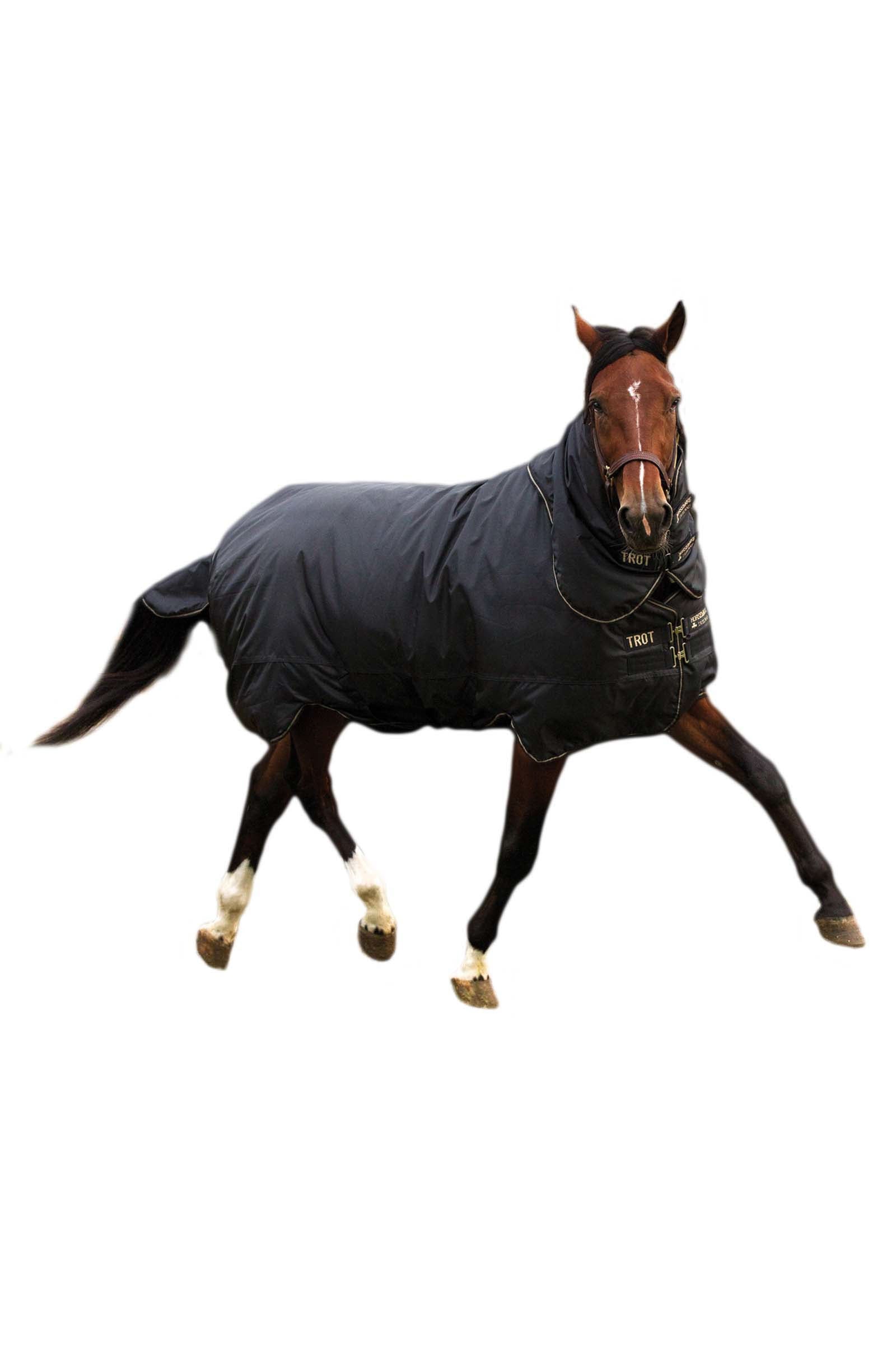 Horseware Trot Plus Couverture d'extérieur avec couvre-cou amovible, 350g Couvertures cheval