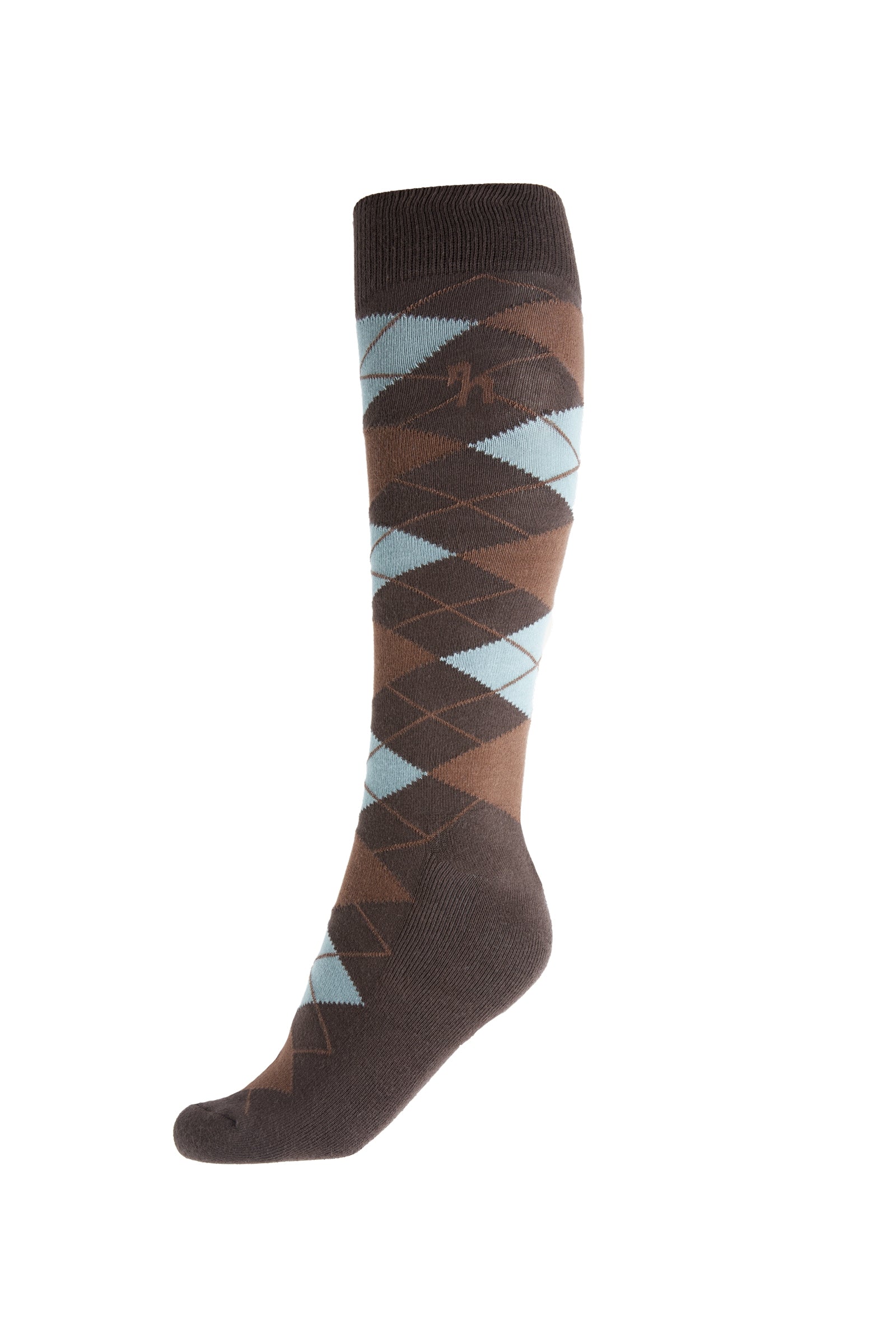 Horze Chaussettes de cavalier hiver à carreaux Alana Chaussettes