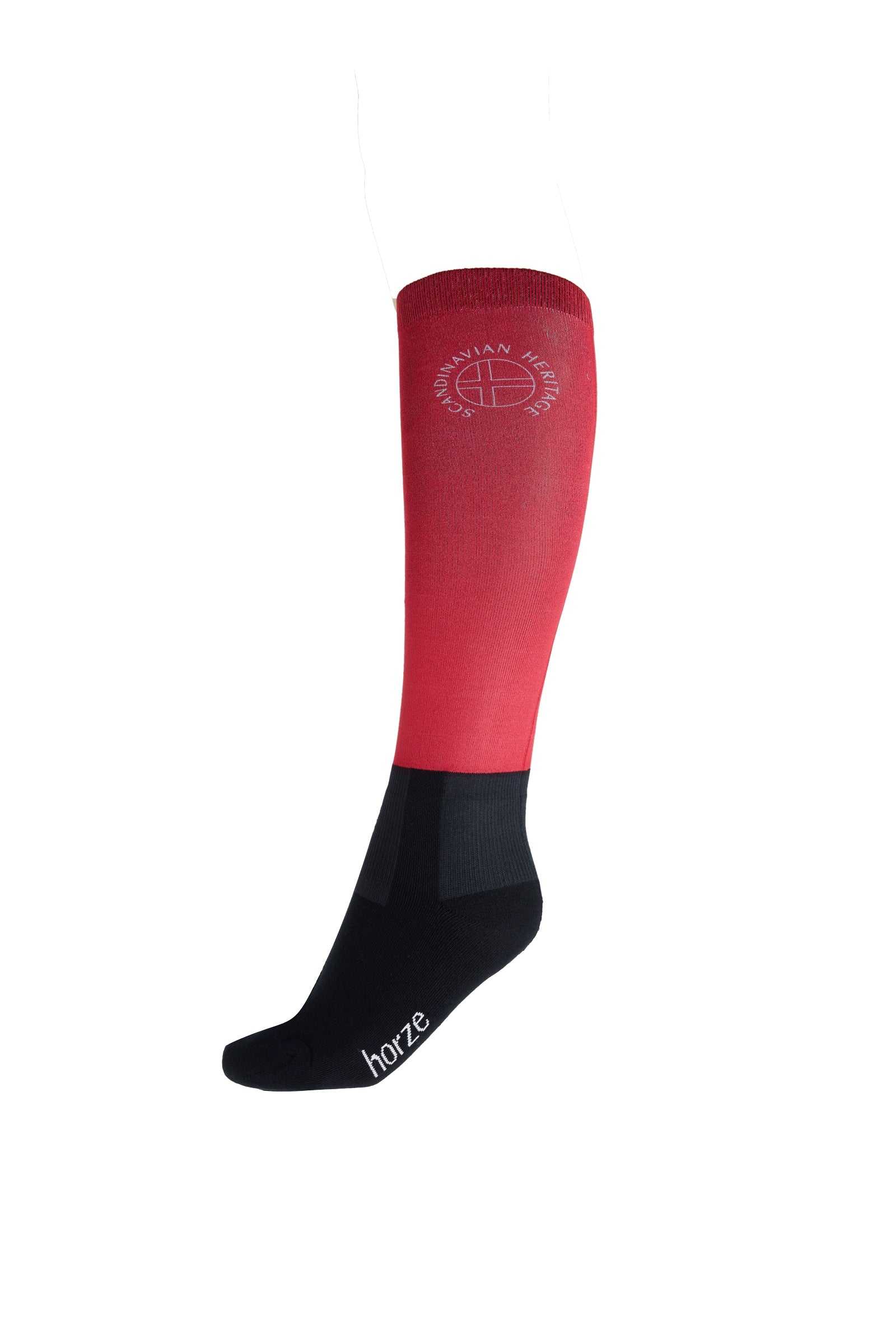 Horze Chaussettes hautes mi-bas à tige fine imprimées Chaussettes