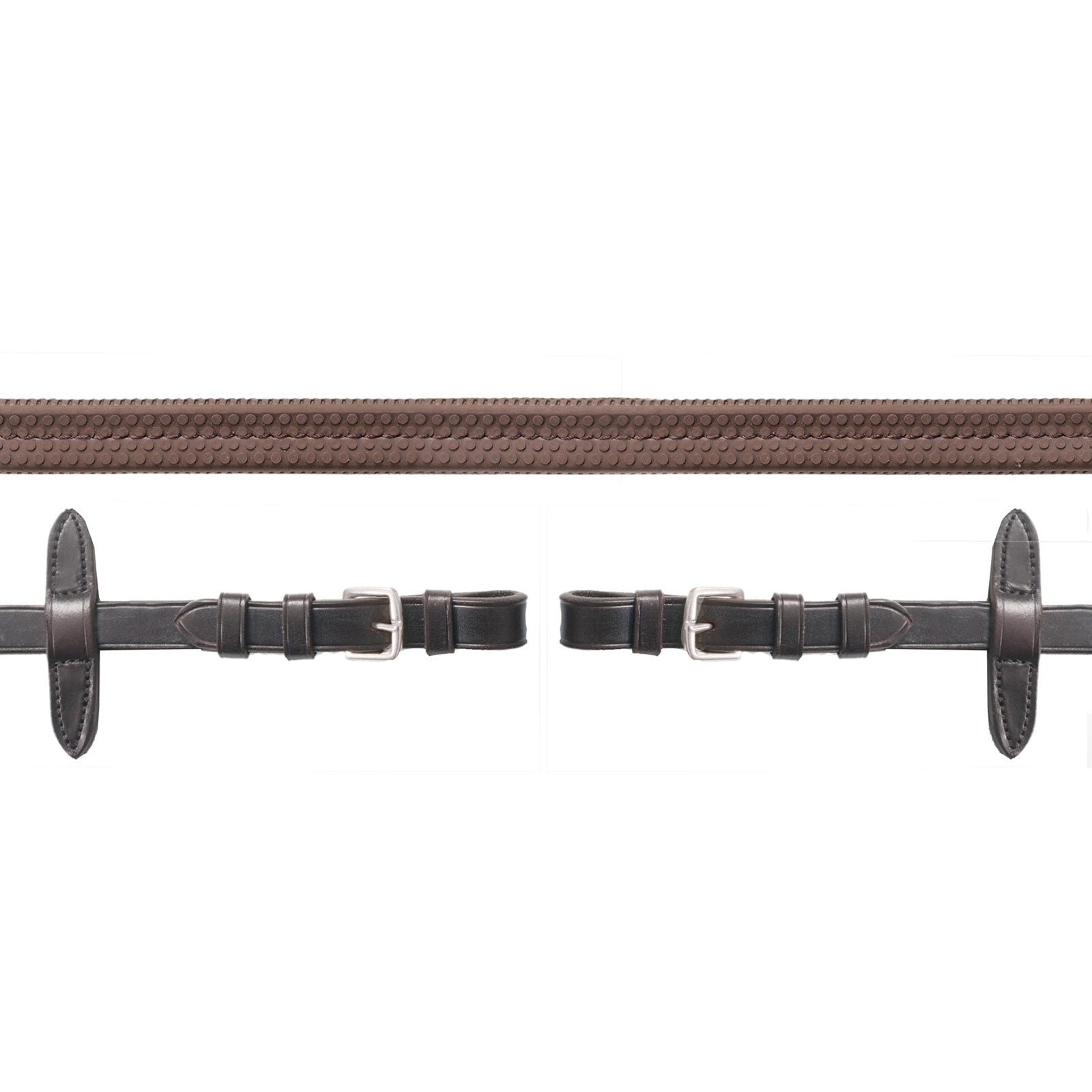 Schockemöhle Sports Rênes caoutchouc, avec boucle Neo Briderie et enrênements