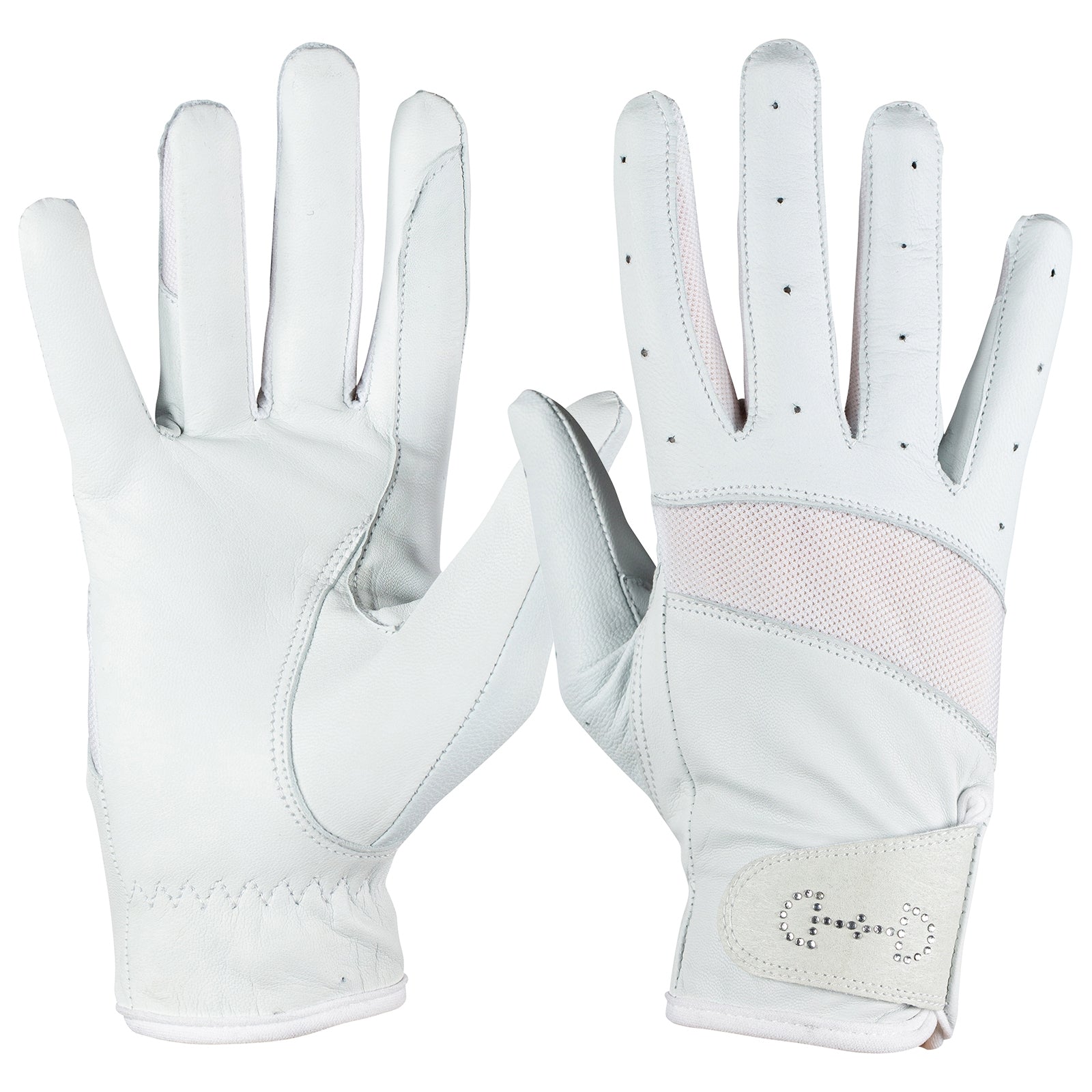 Horze Gants cuir et mesh femme Gants d'équitation
