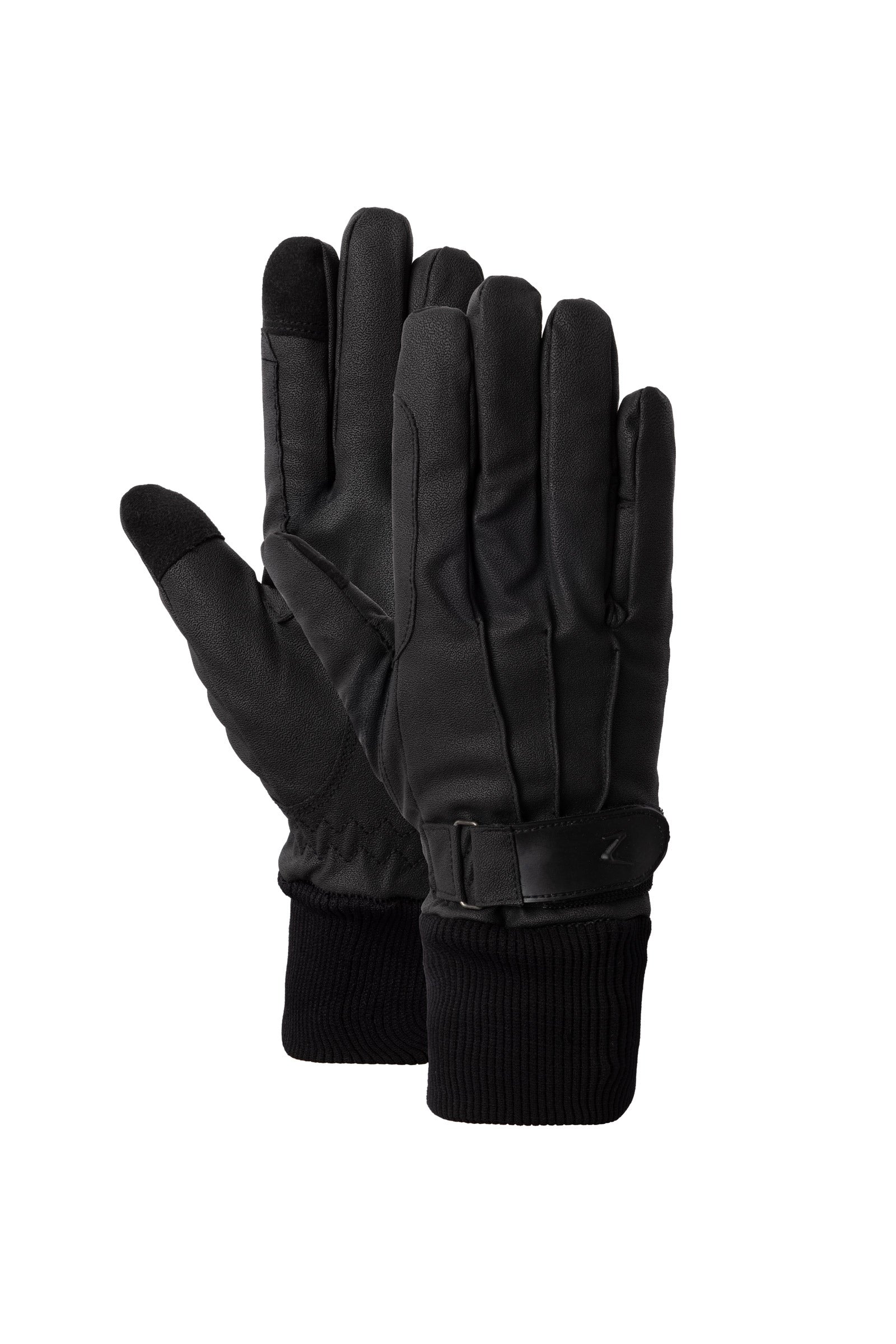 Horze Gants en cuir PU doublés polaire Gants d'équitation