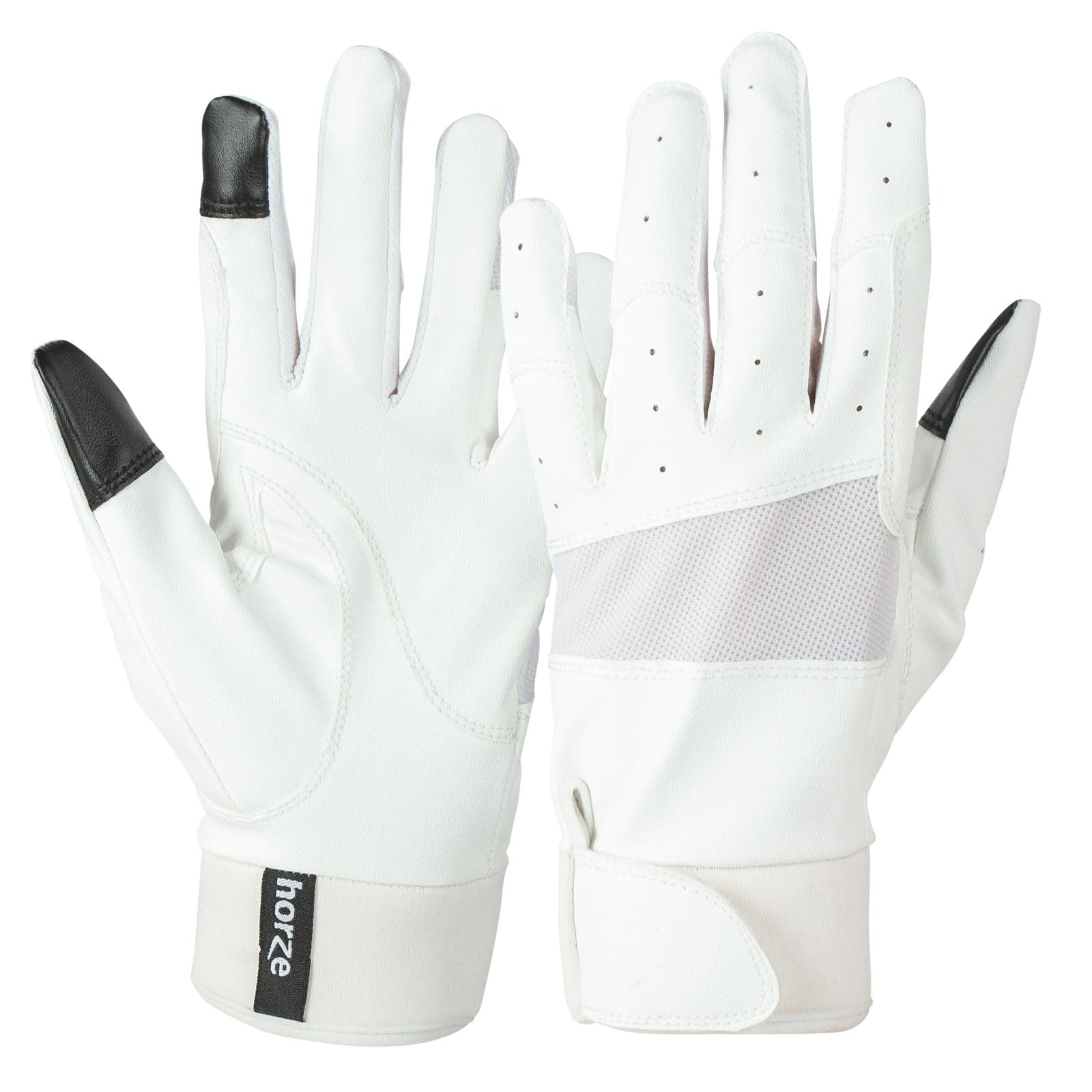 Horze Gants extensibles pour femmes avec poignets en néoprène Gants d'équitation