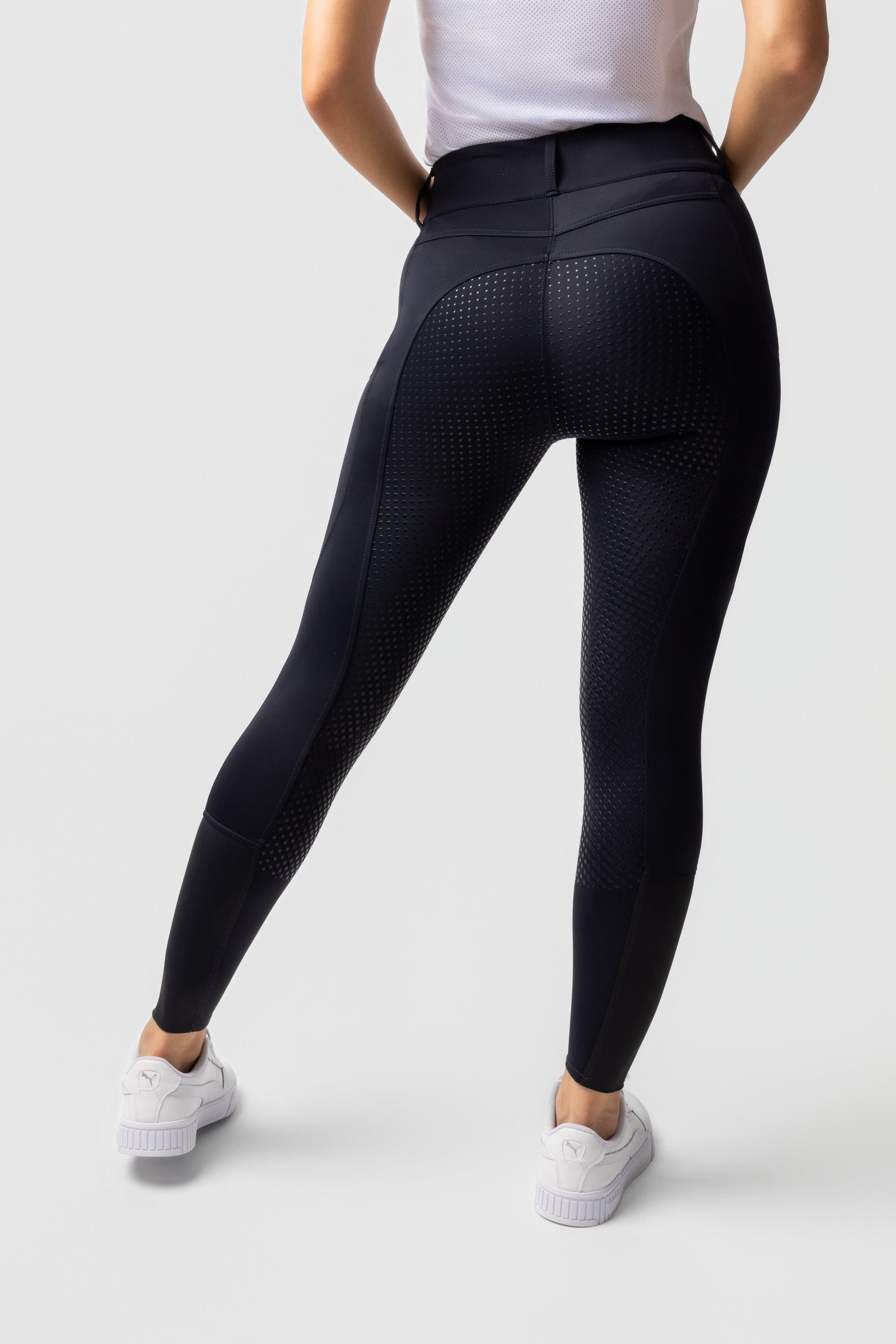 Horze Evelyn Pantalon d'équitation pour femme Full Grip UPF 50+ Vêtements d'équitation femme
