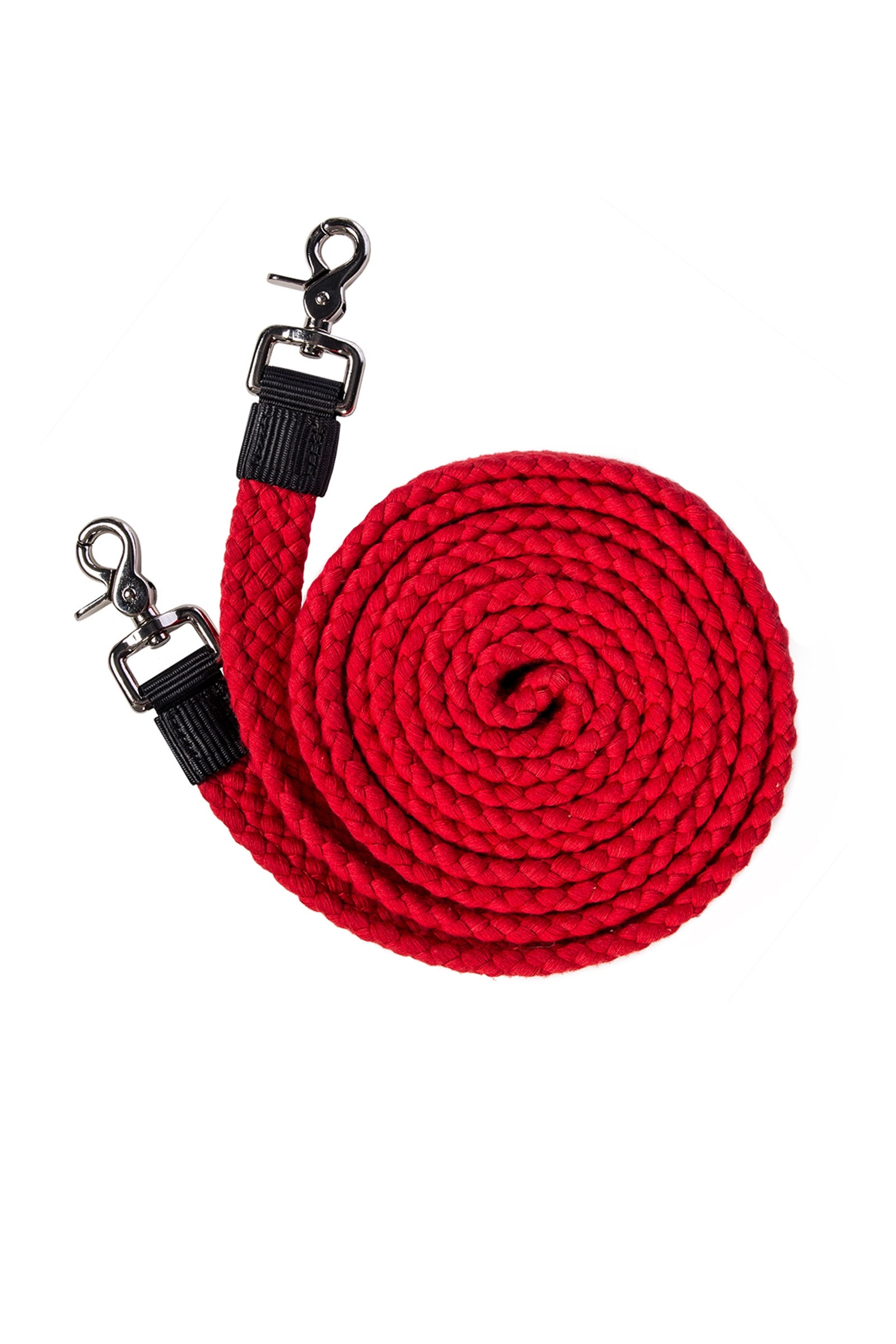F.R.A. Freedom Riding Articles Gabi Flat Woven Cotton Reins 25mm, w/ Clips 300cm Briderie et enrênements