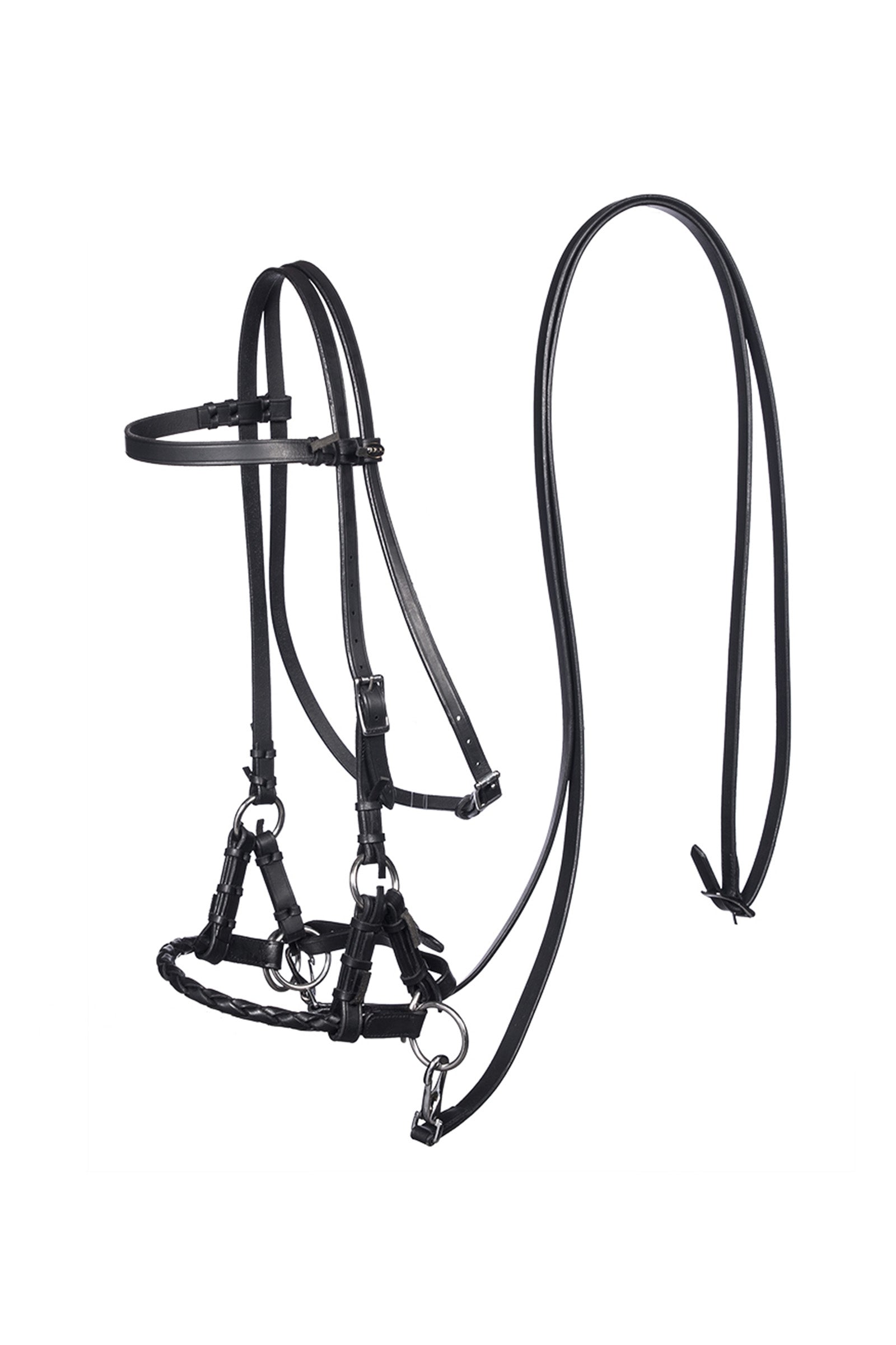 F.R.A. Freedom Riding Articles Pariba Sidepull (System 3) Woven Noseband, w/reins Briderie et enrênements