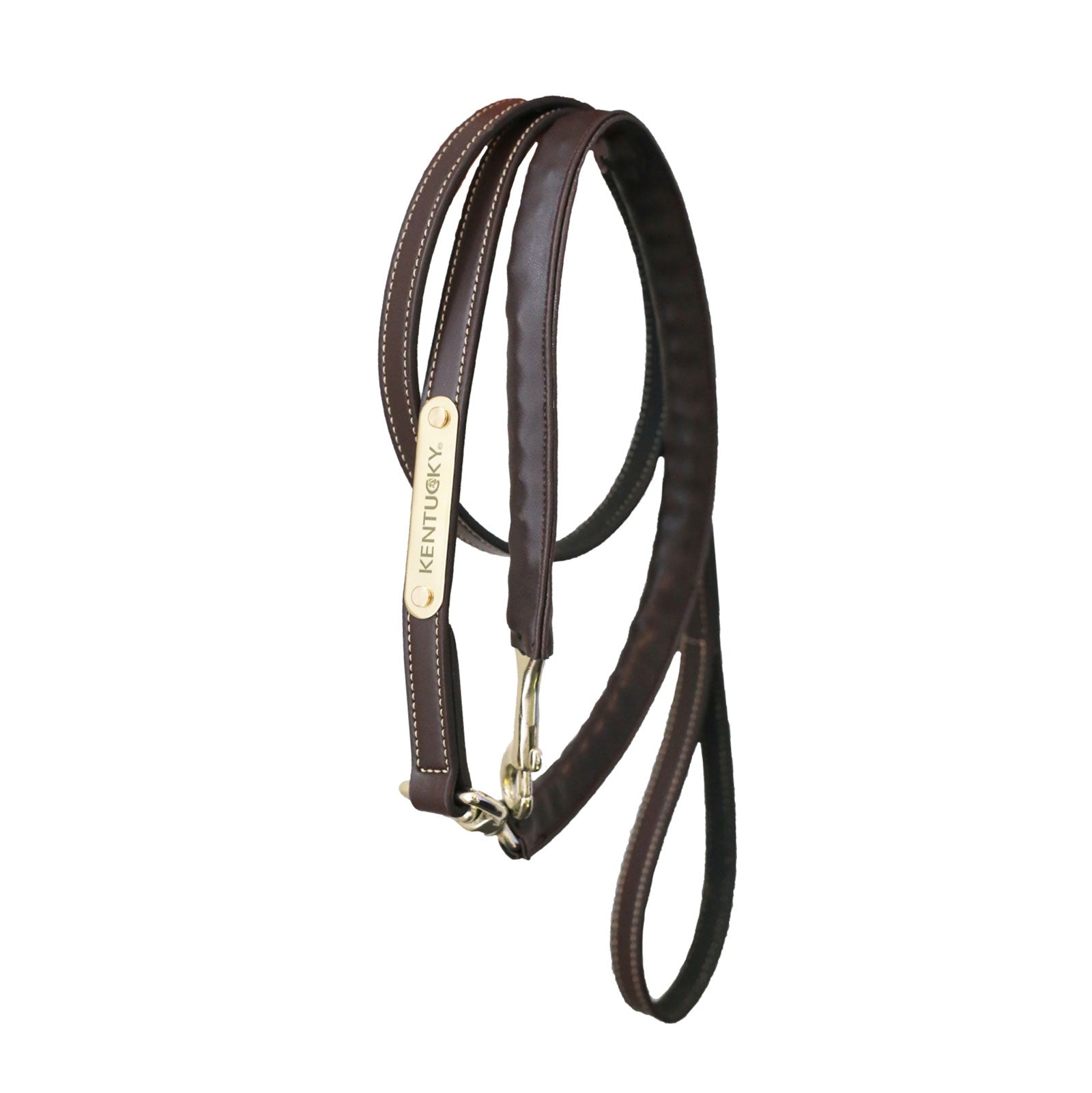 Kentucky Horsewear Leather Covered Chain Lead Halters & Leads