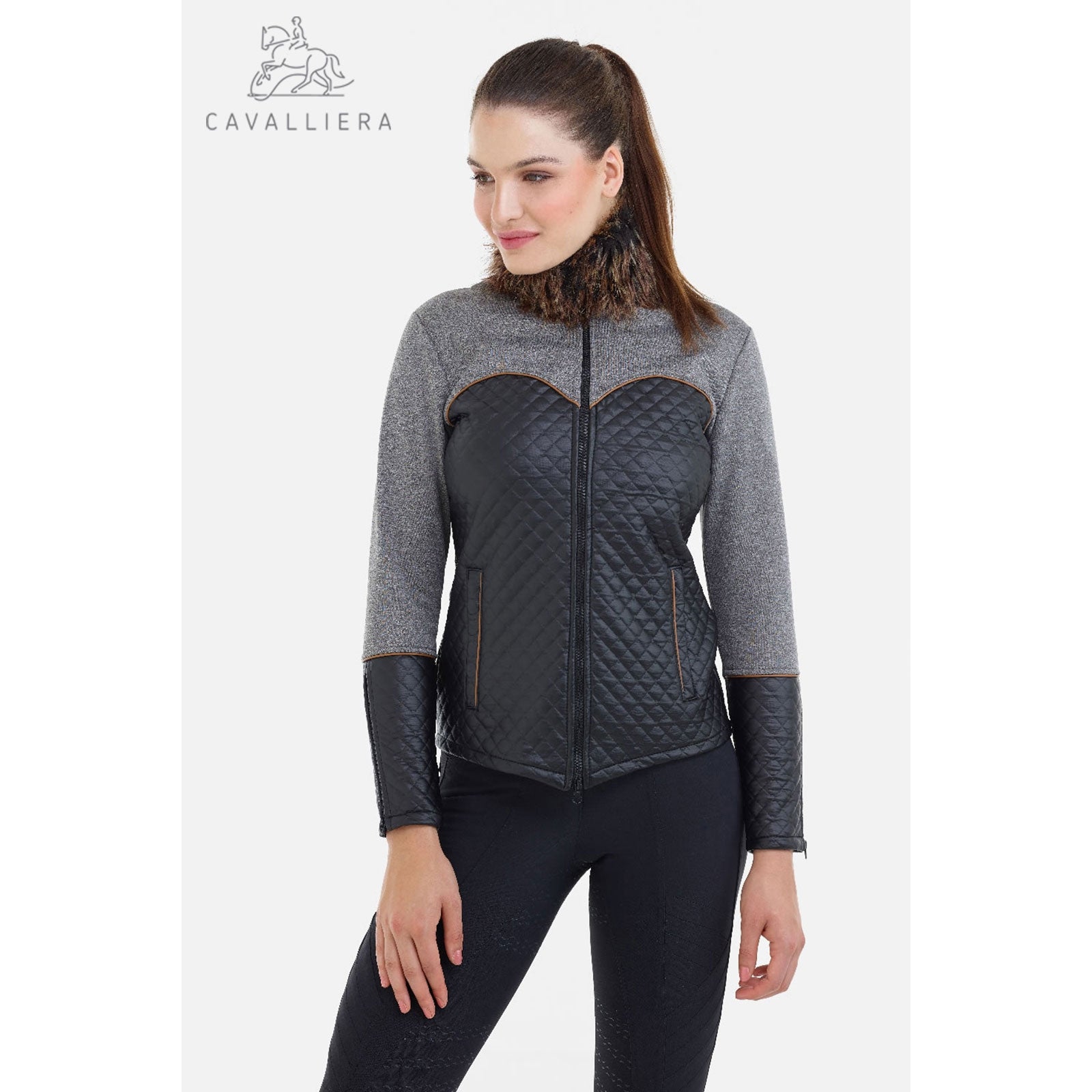 Cavalliera Veste d'hiver pour équitation MAJESTY, FOURRURE SOFTSHELL, imperméable Vêtements d'équitation femme