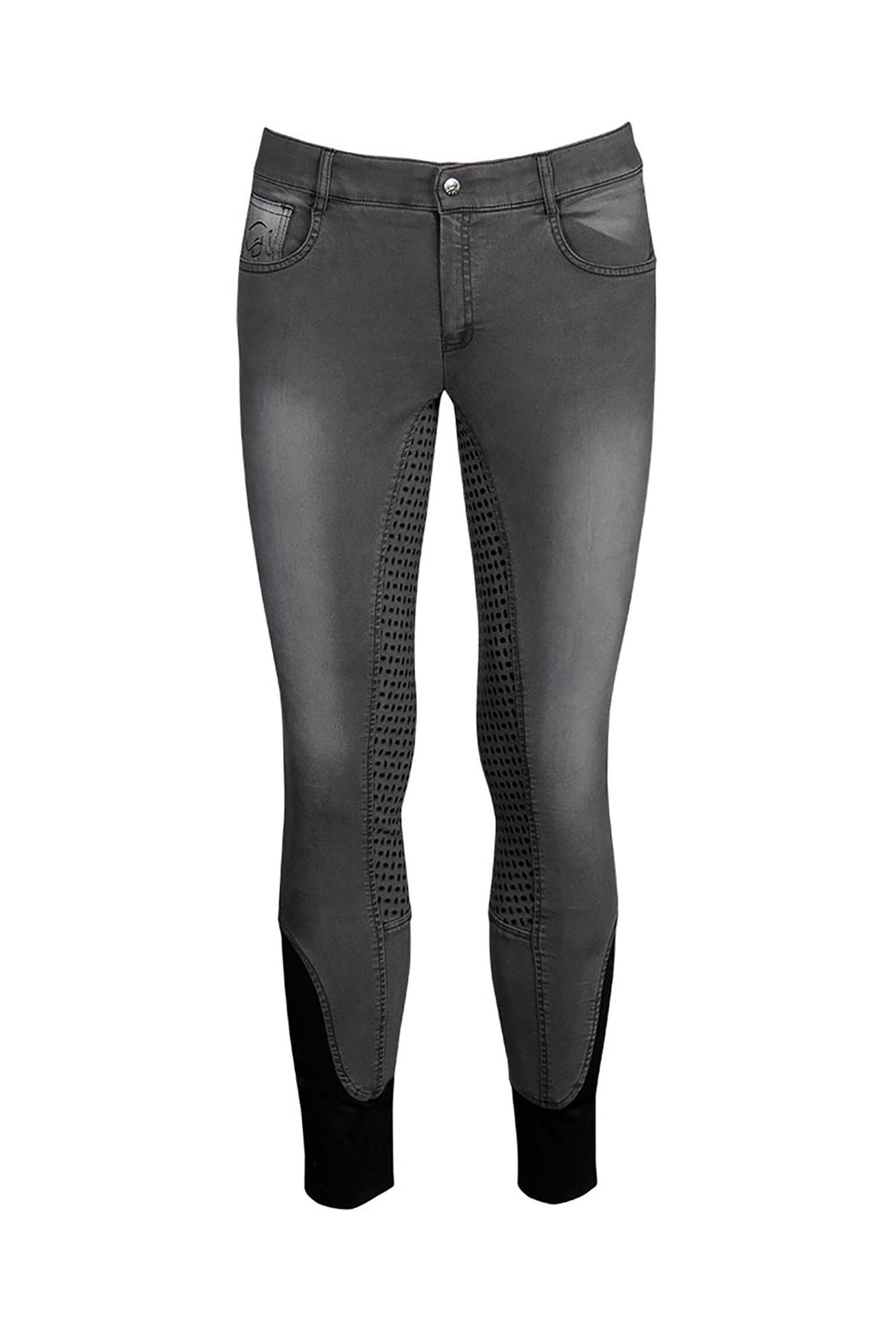 Harry's Horse Children's Breeches Liciano Denim Full Grip Vêtements d'équitation enfant