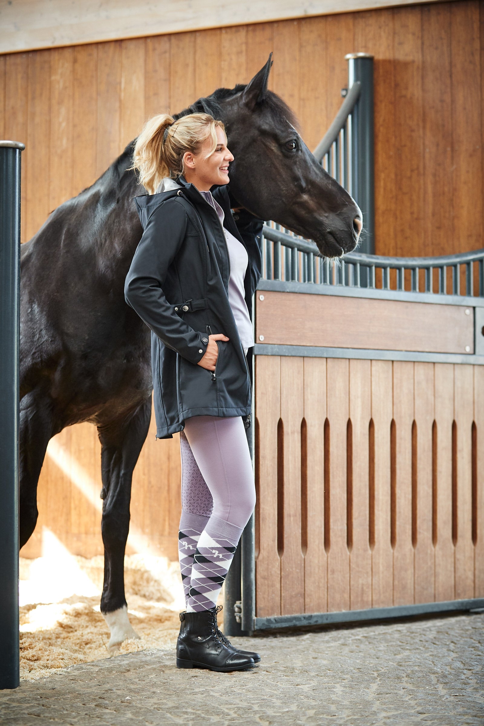 Horze Freya Women's Long Soft-shell Riding Jacket Women’s Riding Clothing