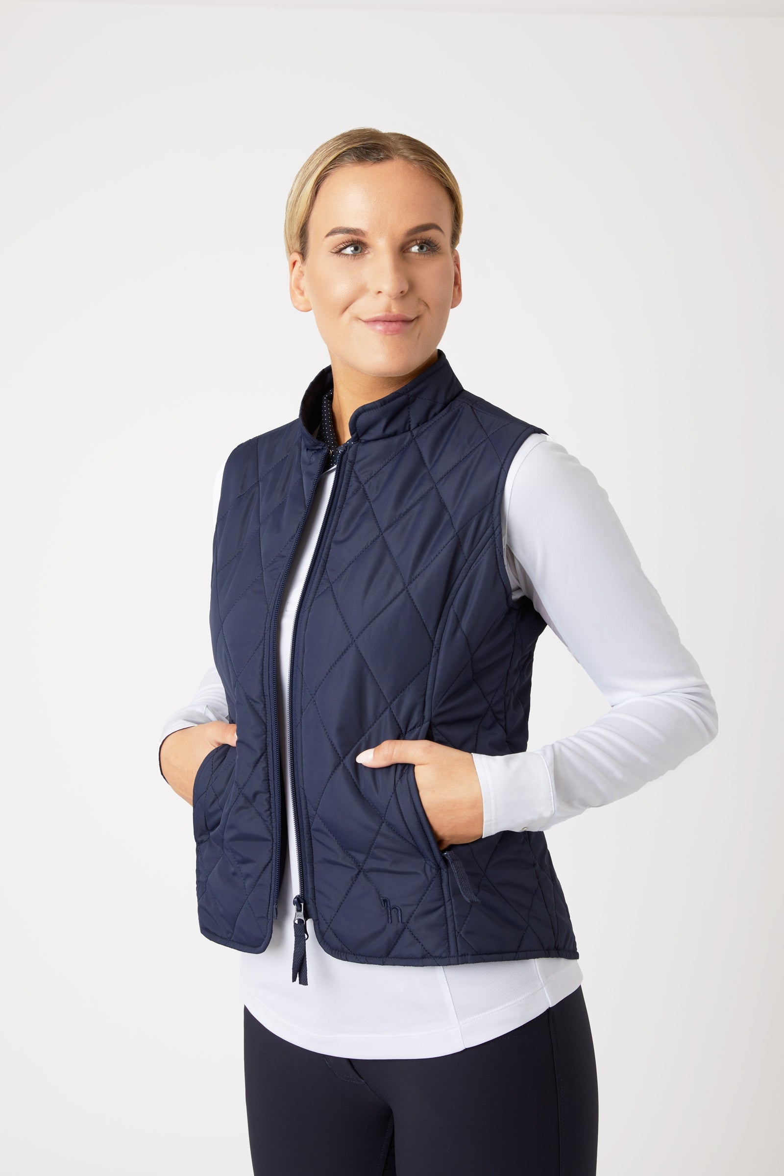 Gilet équestre Kerrits femme taille XL piste bleu nylon mélangé Gilet équestre Kerrits femme taille XL piste bleu nylon mélangé