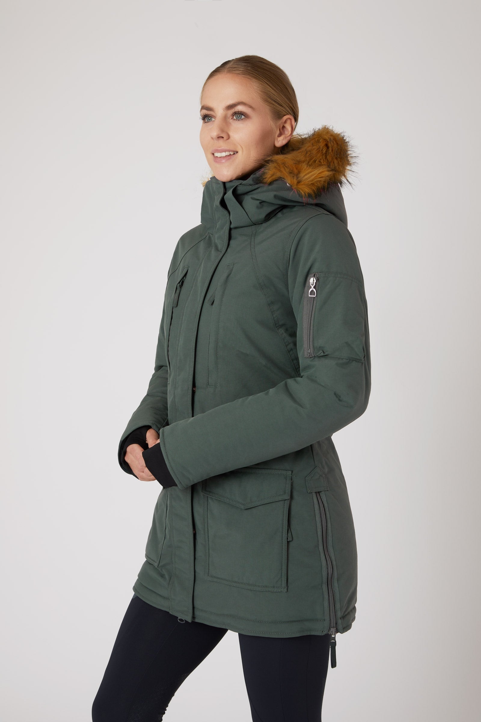 Horze Brooke Women's Long Parka Riding Jacket Women’s Riding Clothing