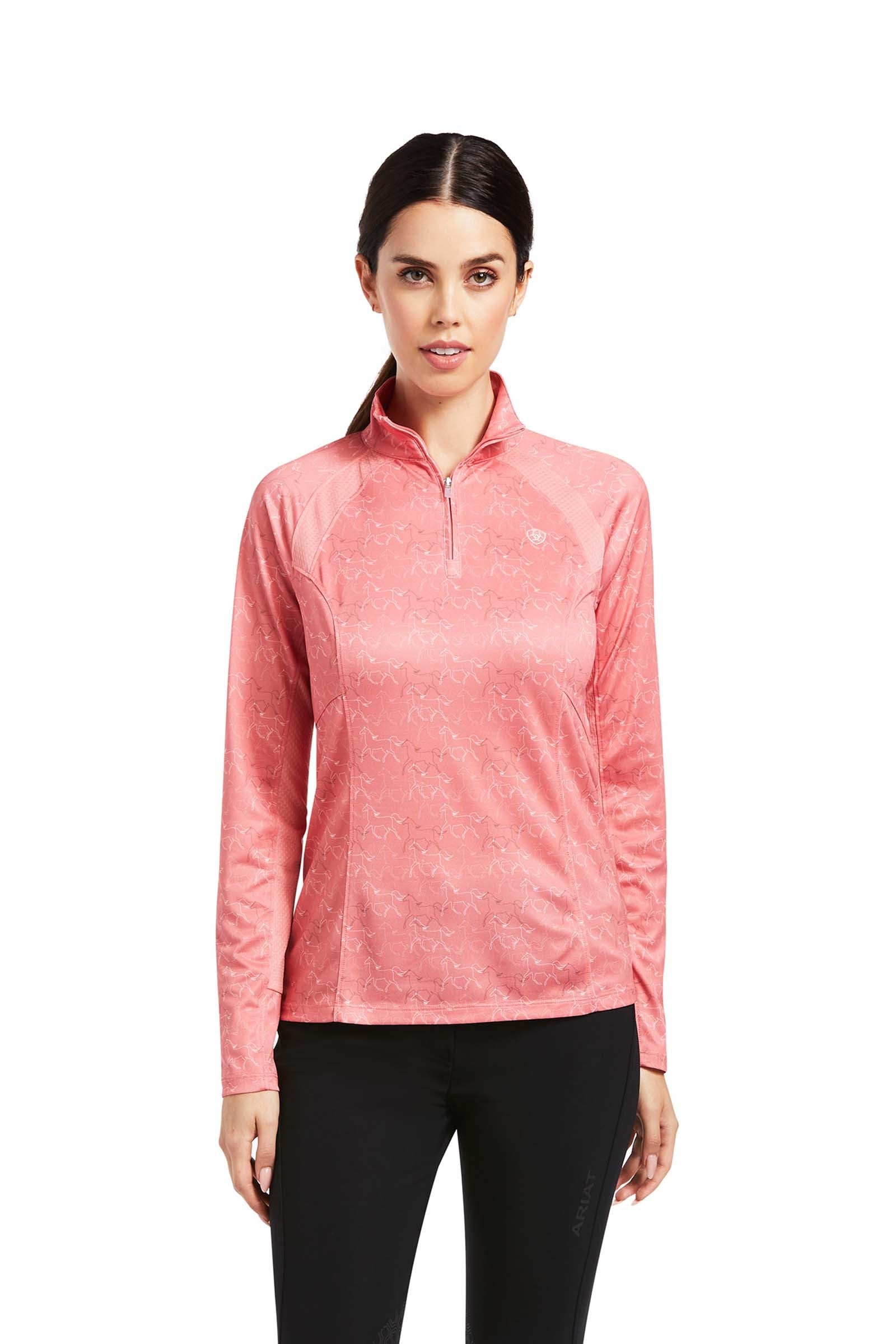 Ariat Maillot Sunstopper 2.0 1/4 Zip pour femme Vêtements d'équitation femme