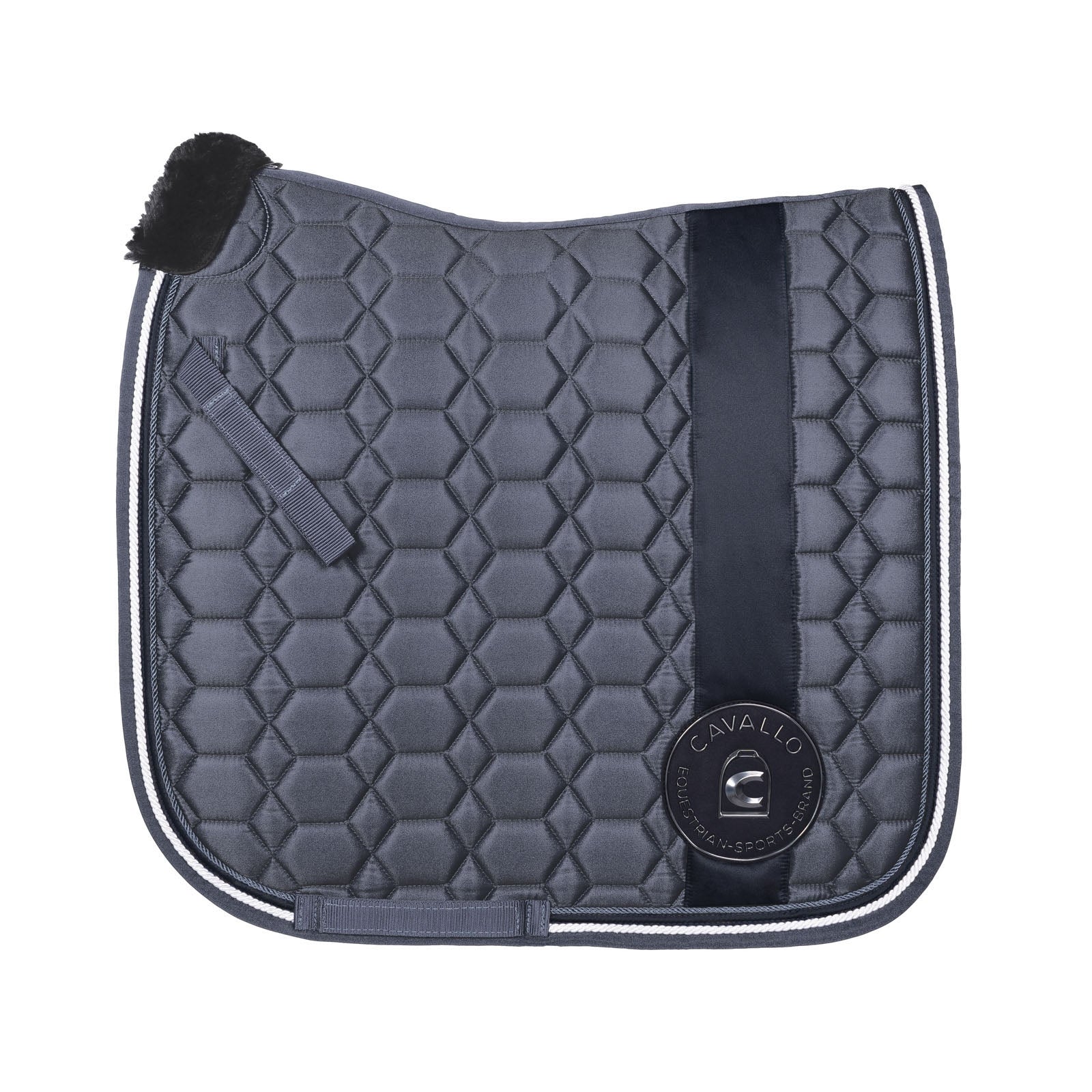 Tapis De Selle Dressage Horze Adepto Orange Taille F - Matelassé Coton Avec Lanières