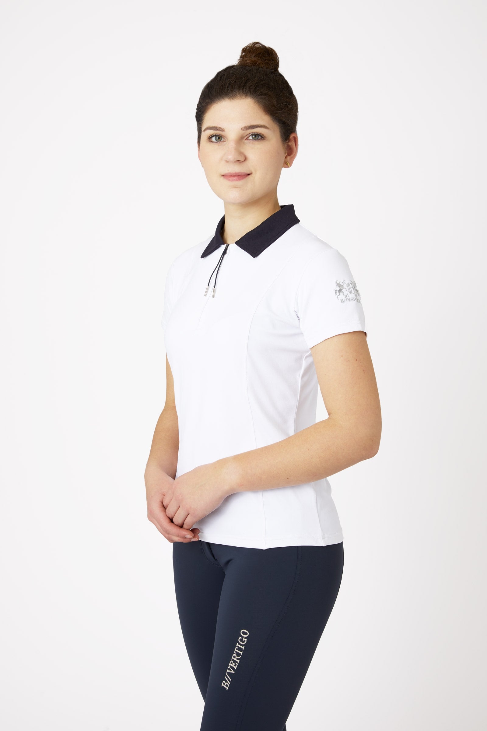 B Vertigo Polo de concours manches courtes Claudine, femme Vêtements d'équitation femme