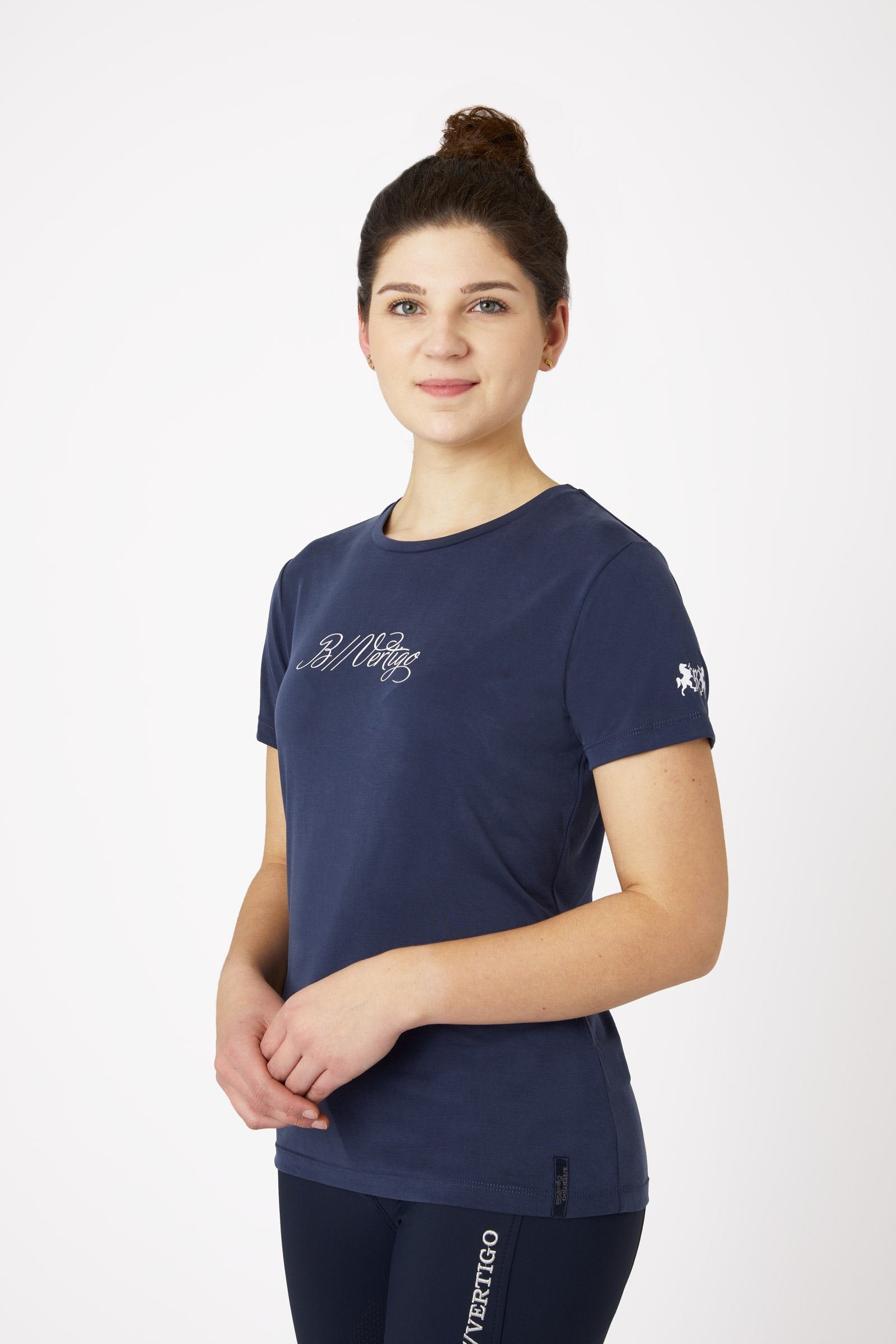 B Vertigo Daniele t-shirt rafraîchissant à manches courtes pour femme Vêtements d'équitation femme