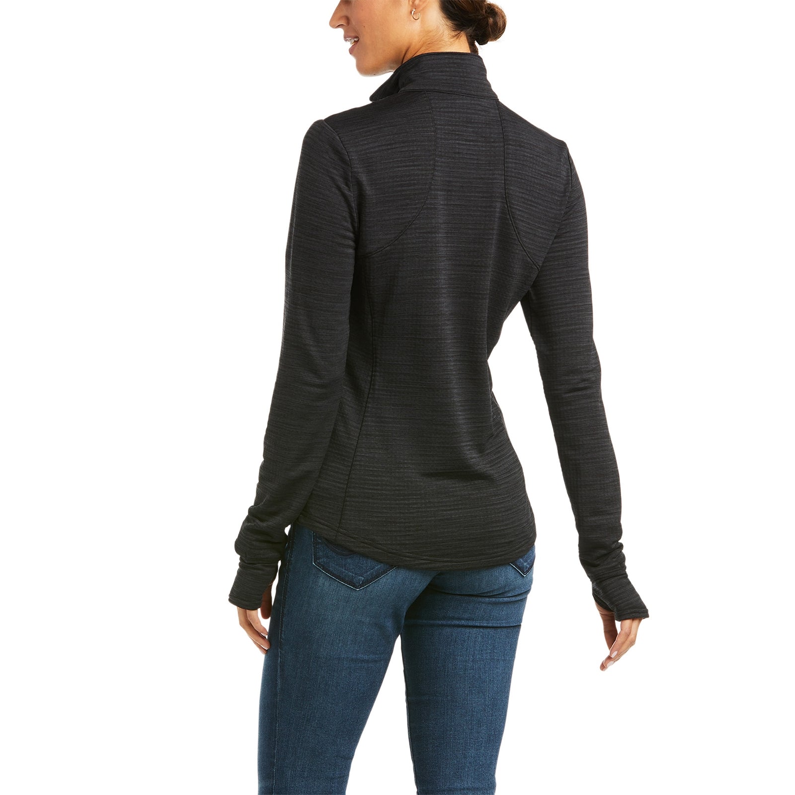 Ariat Gridwork 1/4 Zip Baselayer Shirt Vêtements d'équitation femme