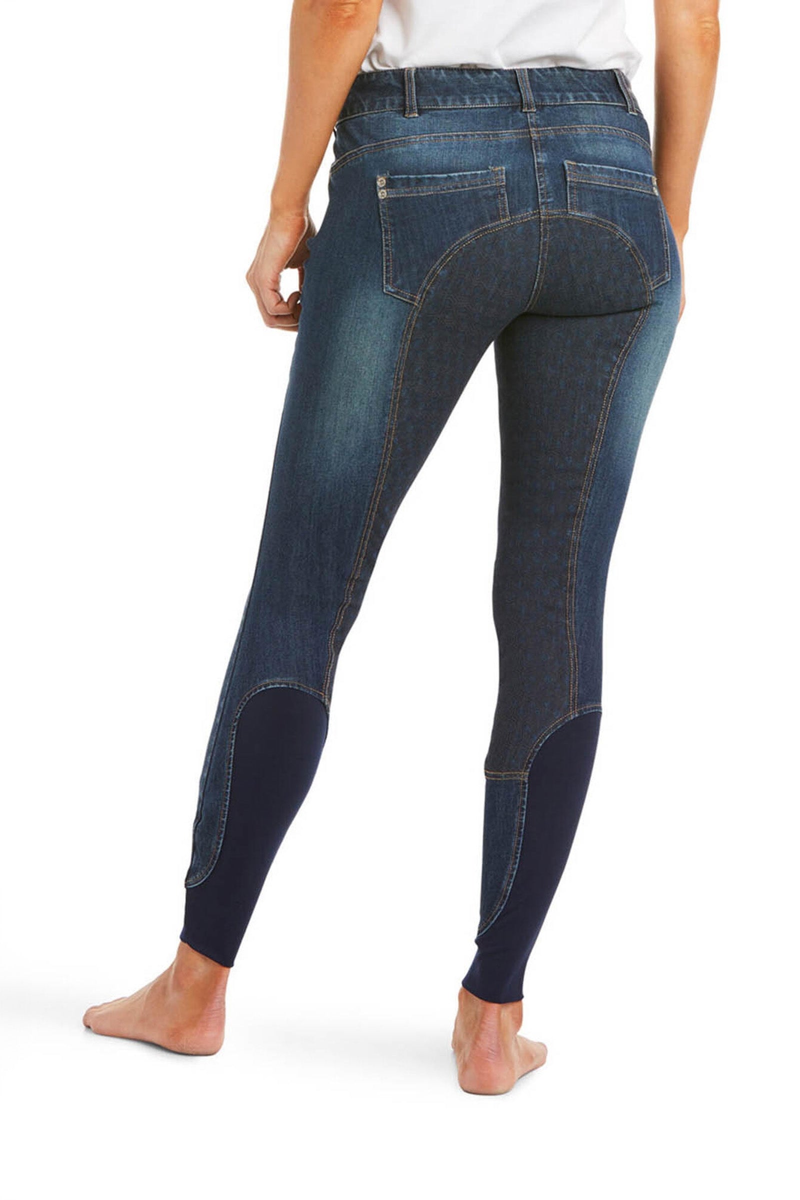 Ariat Halo Denim pantalon d'équitation avec fond intégral pour femmes Womens Breeches