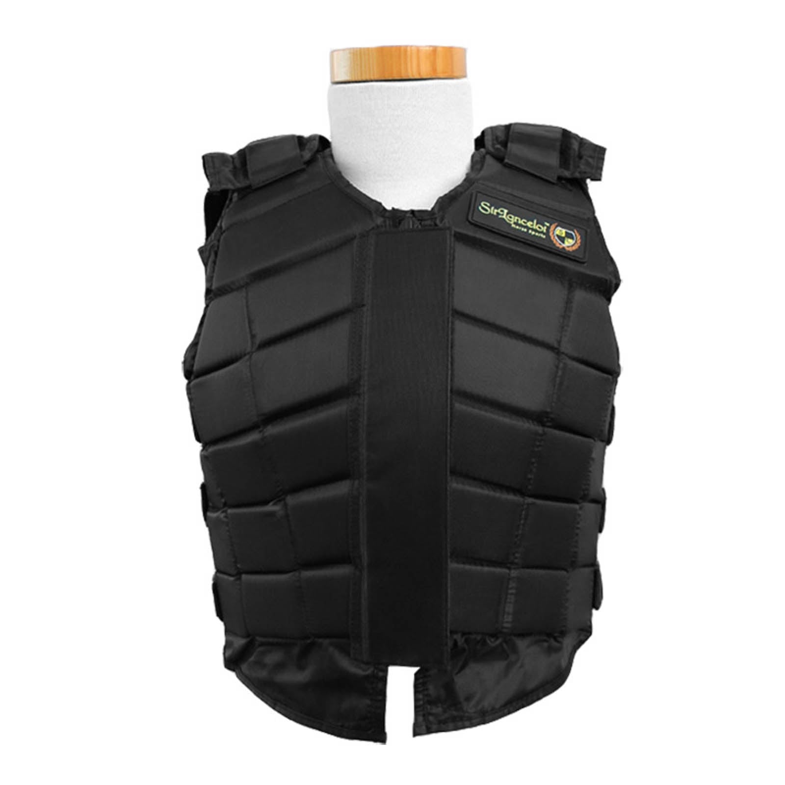 Gilet D'équitation EPT V2.0 En Cuir Noir - Grande Taille Adulte, Neuf Sous Emballage