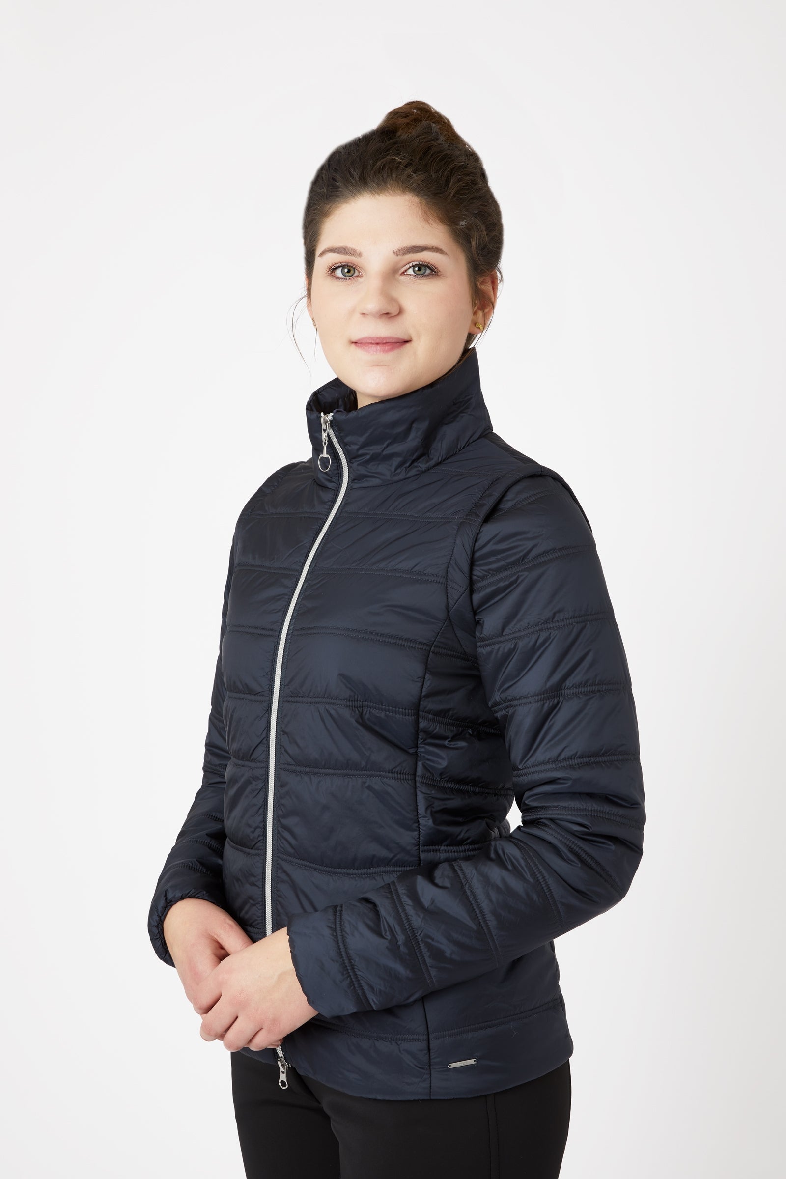 Veste équestre Matelassée Natasha - Equine Couture - Noire - Femme XS