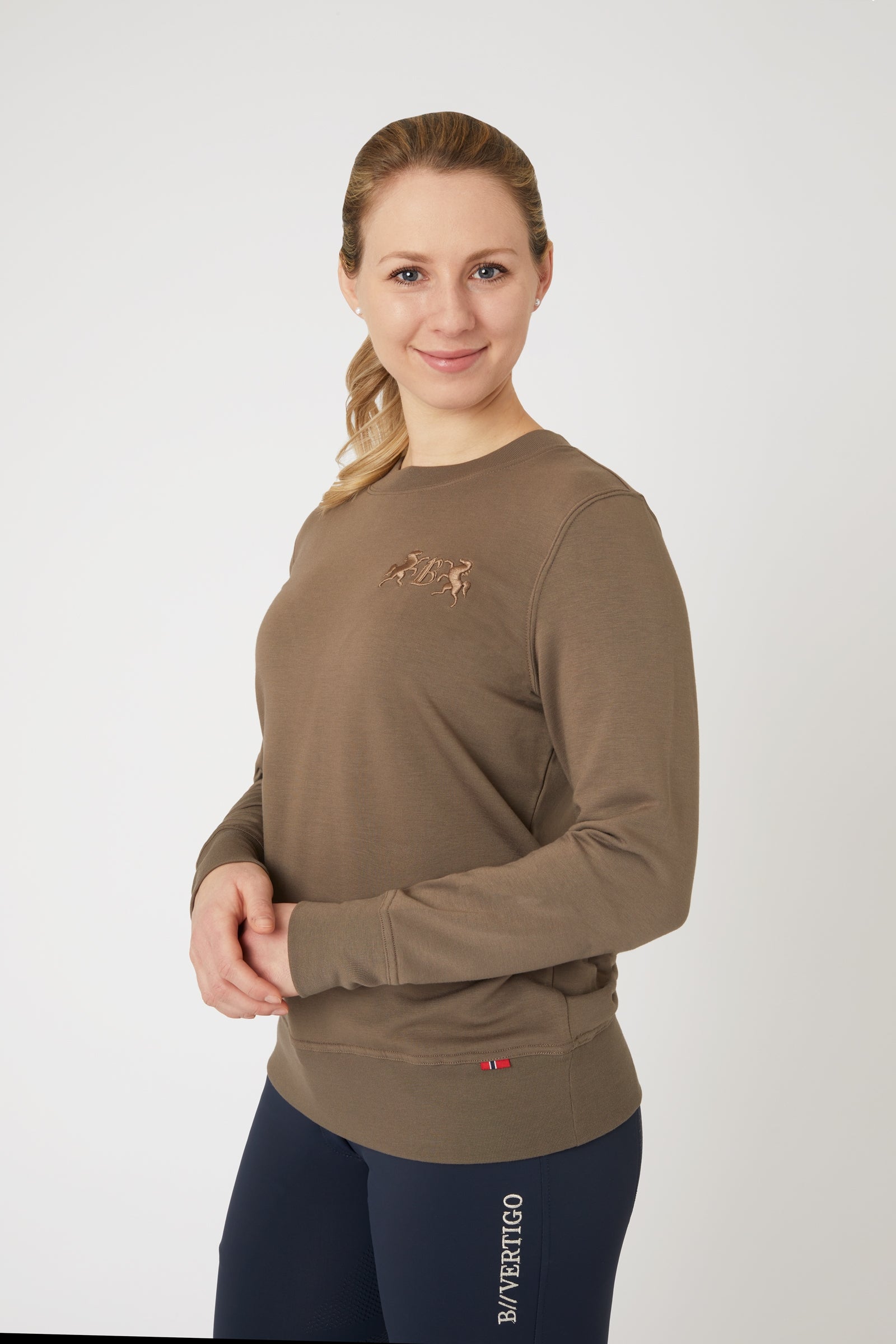 B Vertigo Sweat-shirt Erica en bambou pour femme Vêtements d'équitation femme